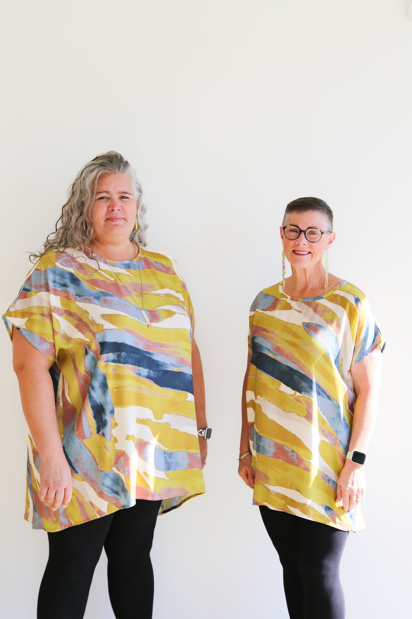 Sheila Tunic Top -Northern Lights Print
