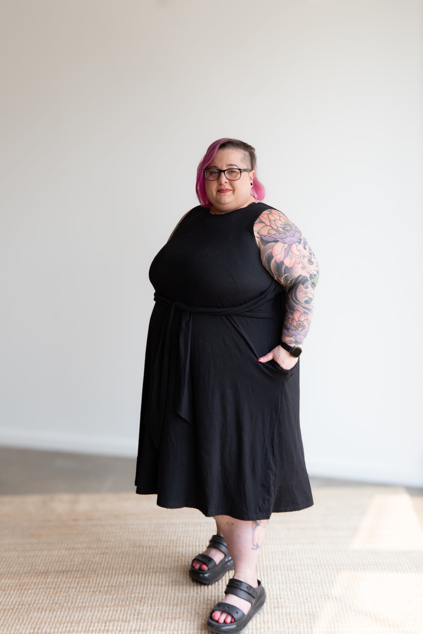 Laura Reversible Dress -Black