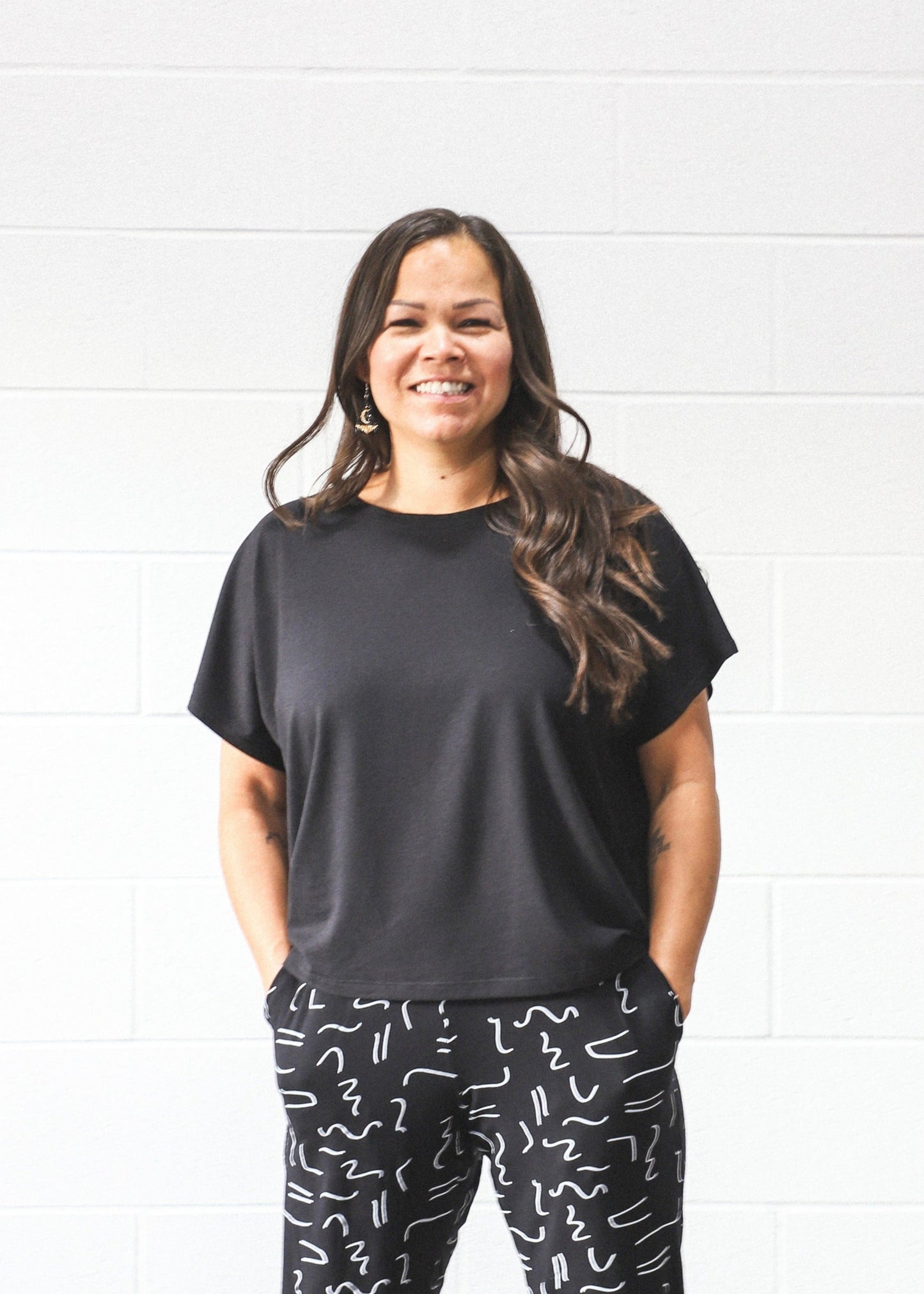 Nita Boxy Top -Black