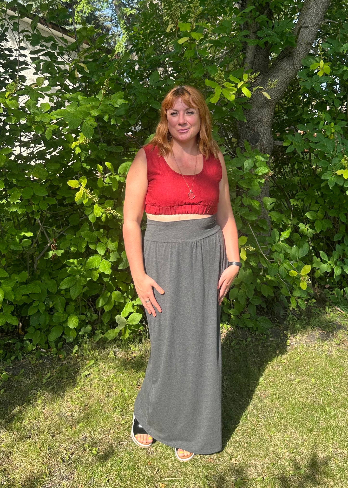 Sample -Linen Crop Top