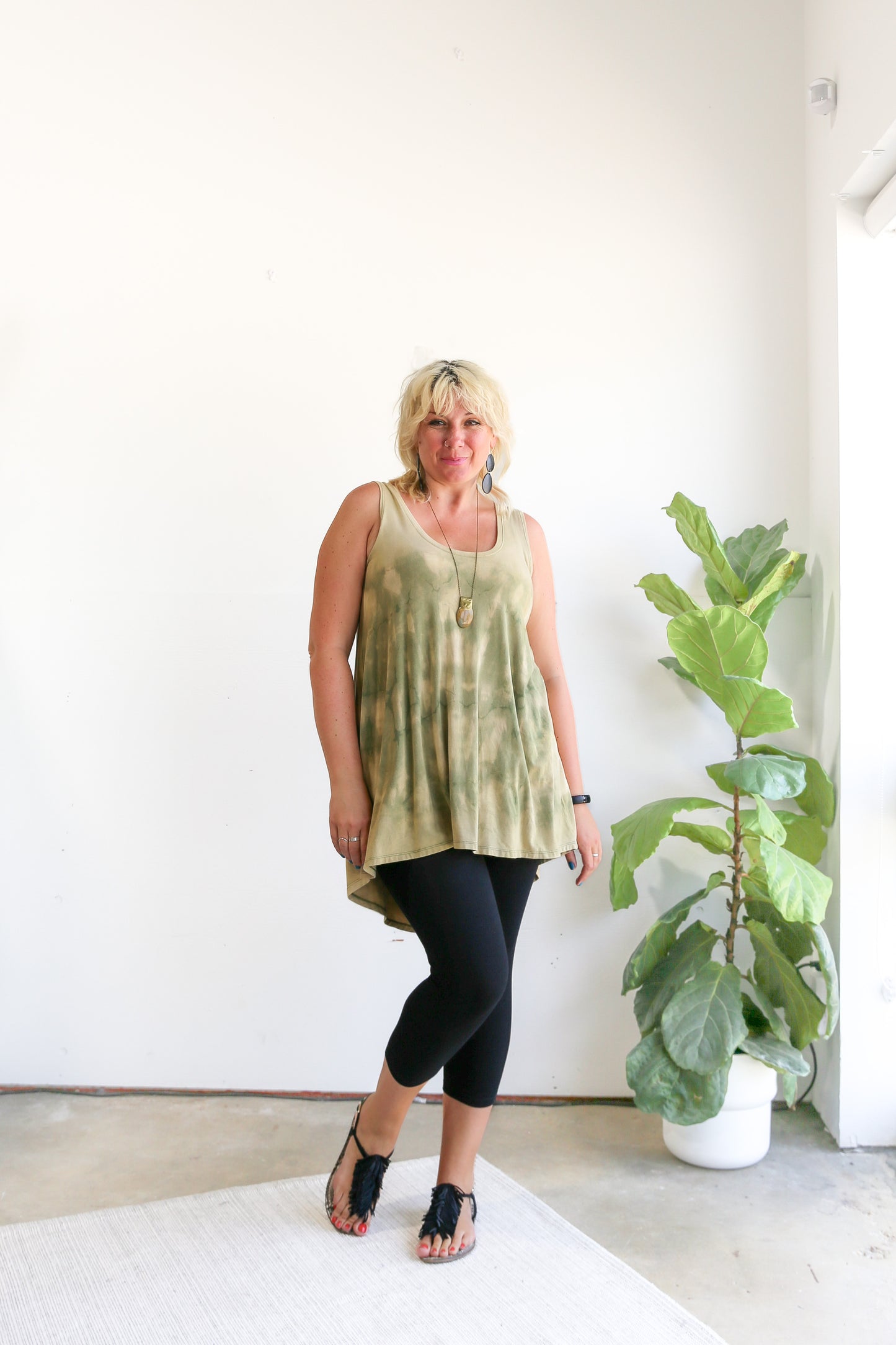 Heidi Long Tank Top -Size A & B
