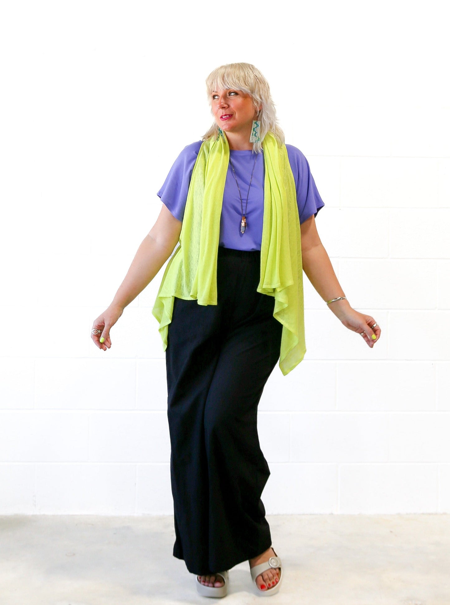 Anna Wide Leg Pants -Black