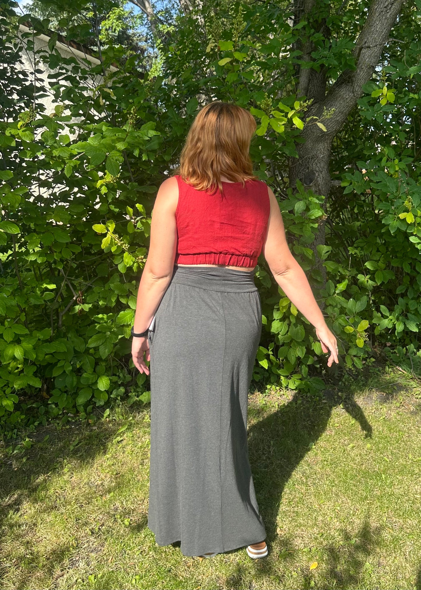 Sample -Linen Crop Top