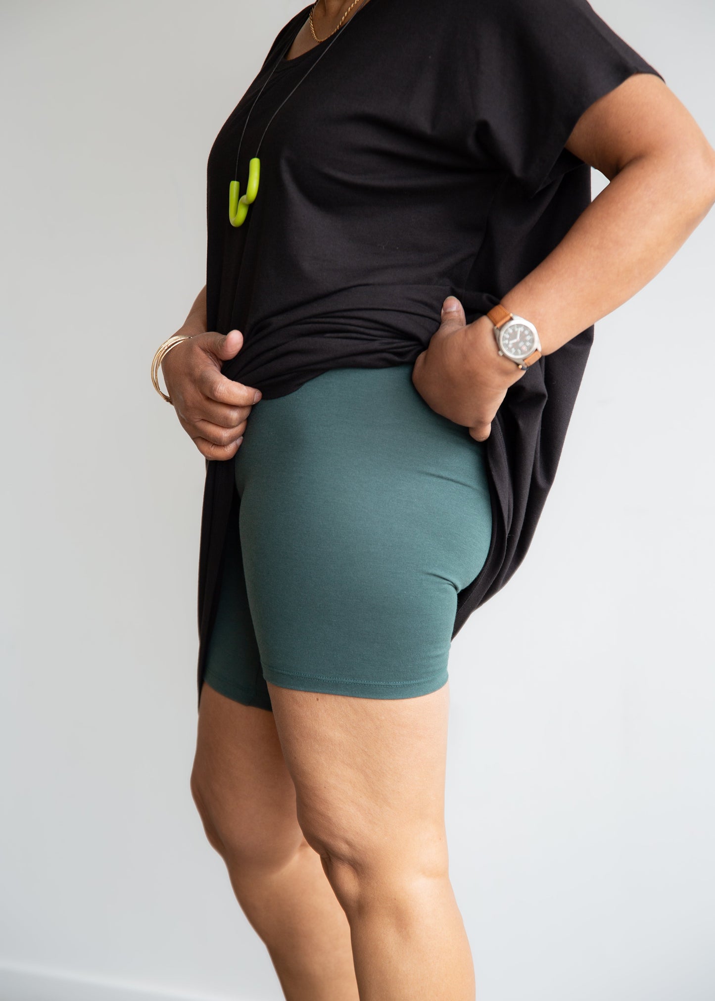 Lily Leggings -Shorts -Pine -D