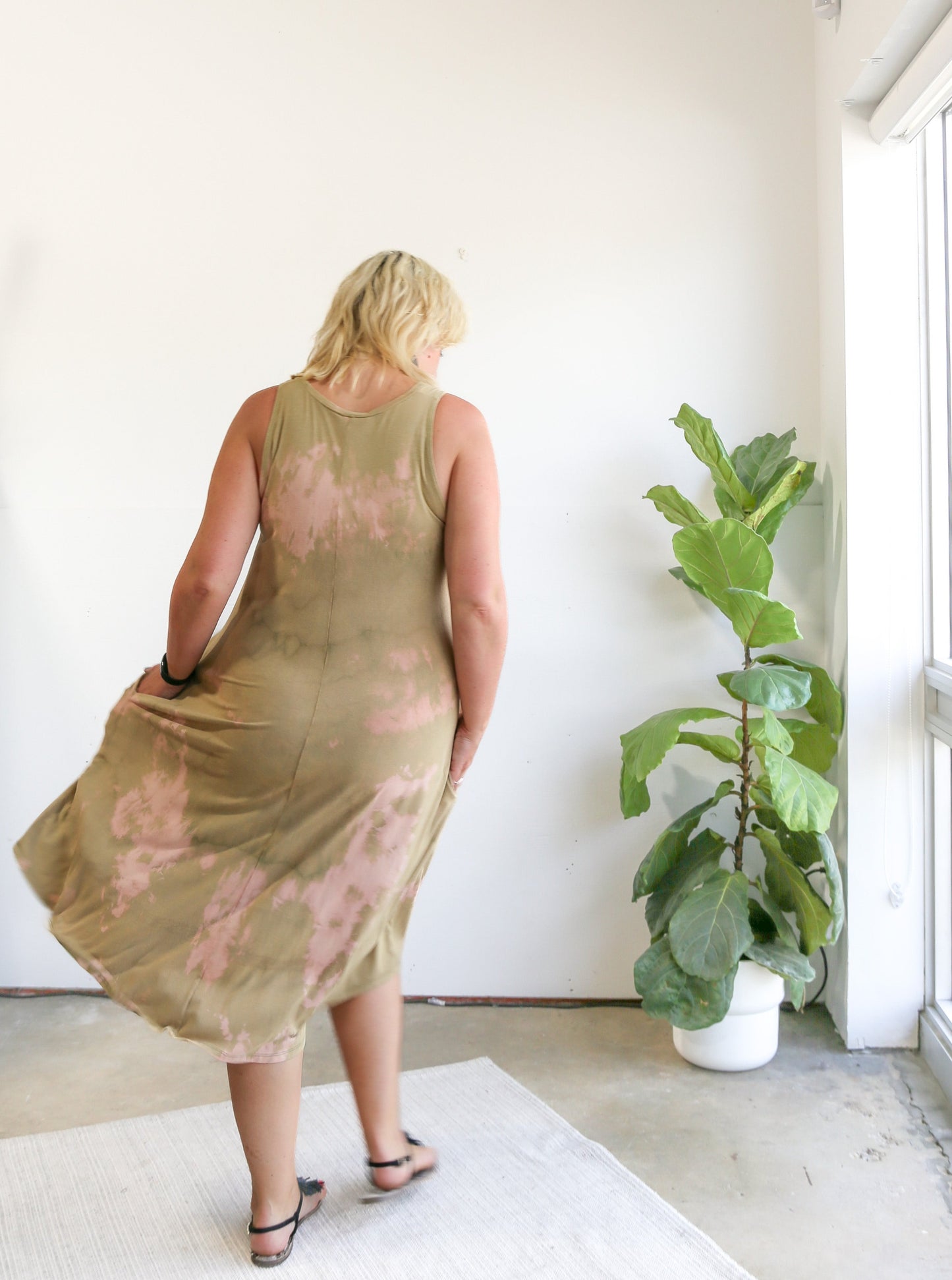 Dyed JoAnne Long Tank Dress