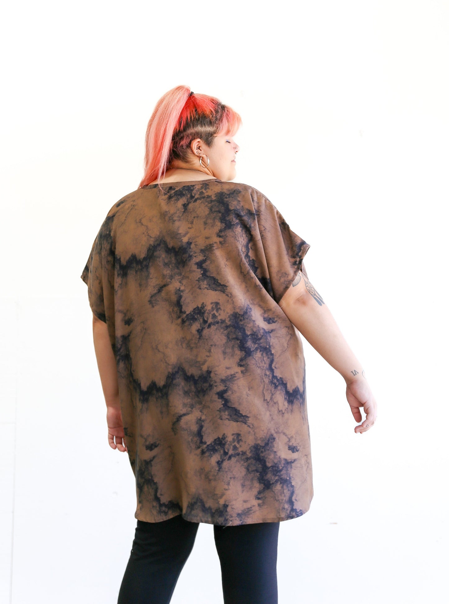 Sheila Tunic Top -Watercolour Print