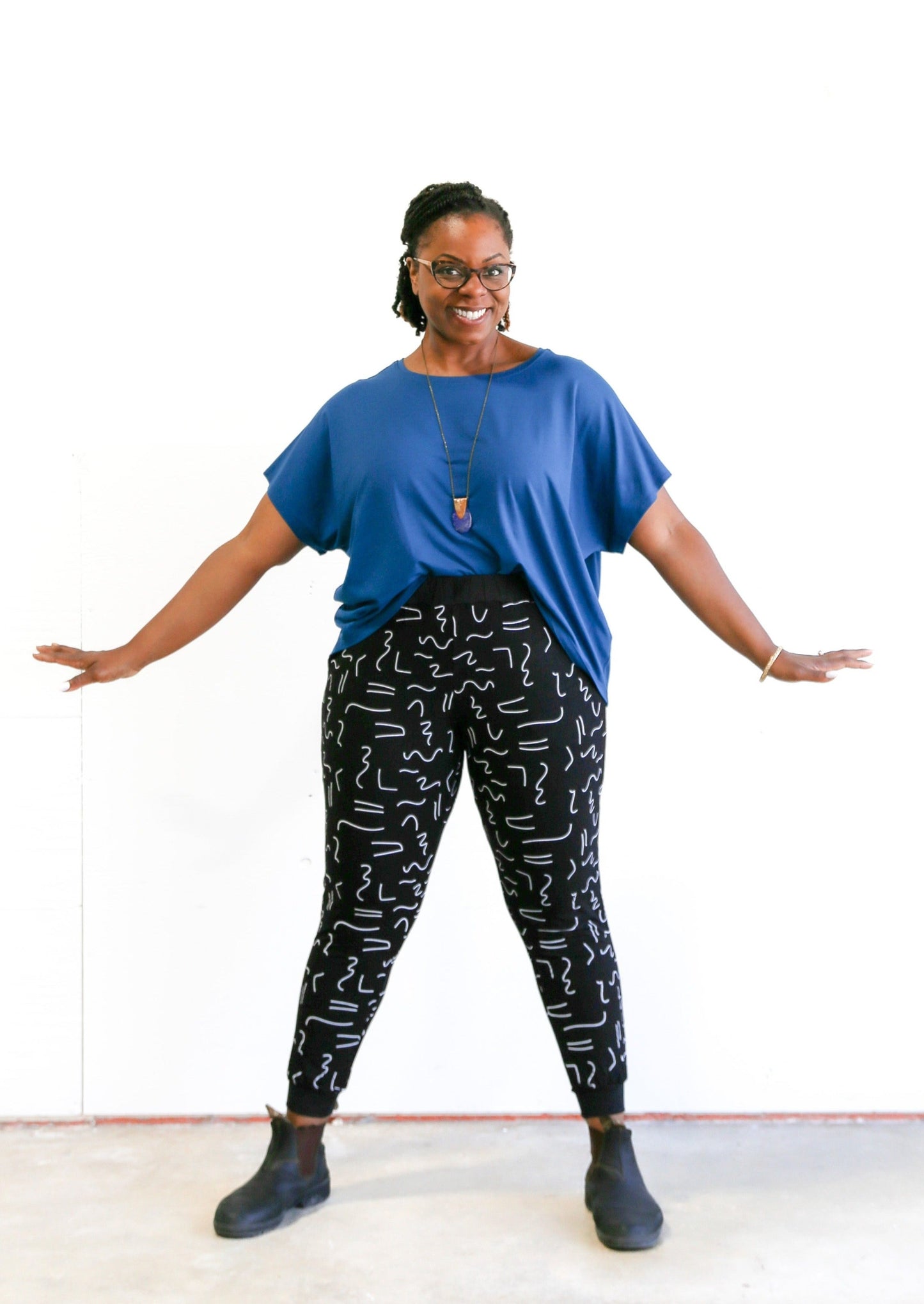 Dressy Joggers -Squiggle -XS & S