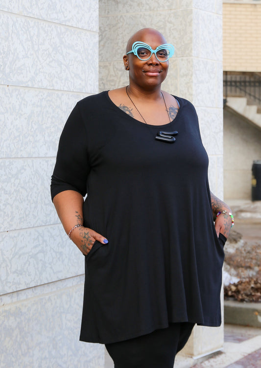 Tara Tunic /Dress -Black
