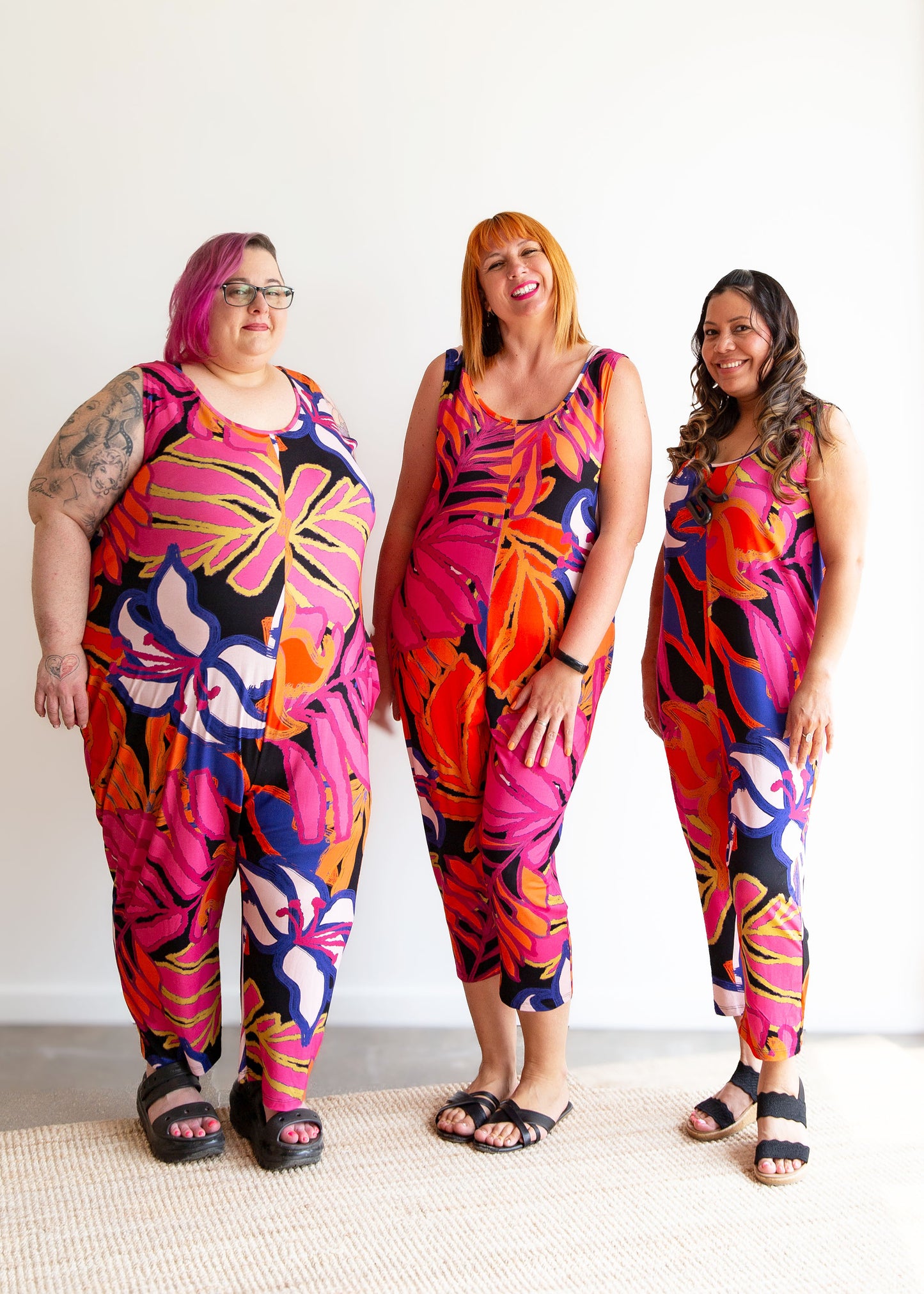 Kim Capri Jumpsuit -Print -XS