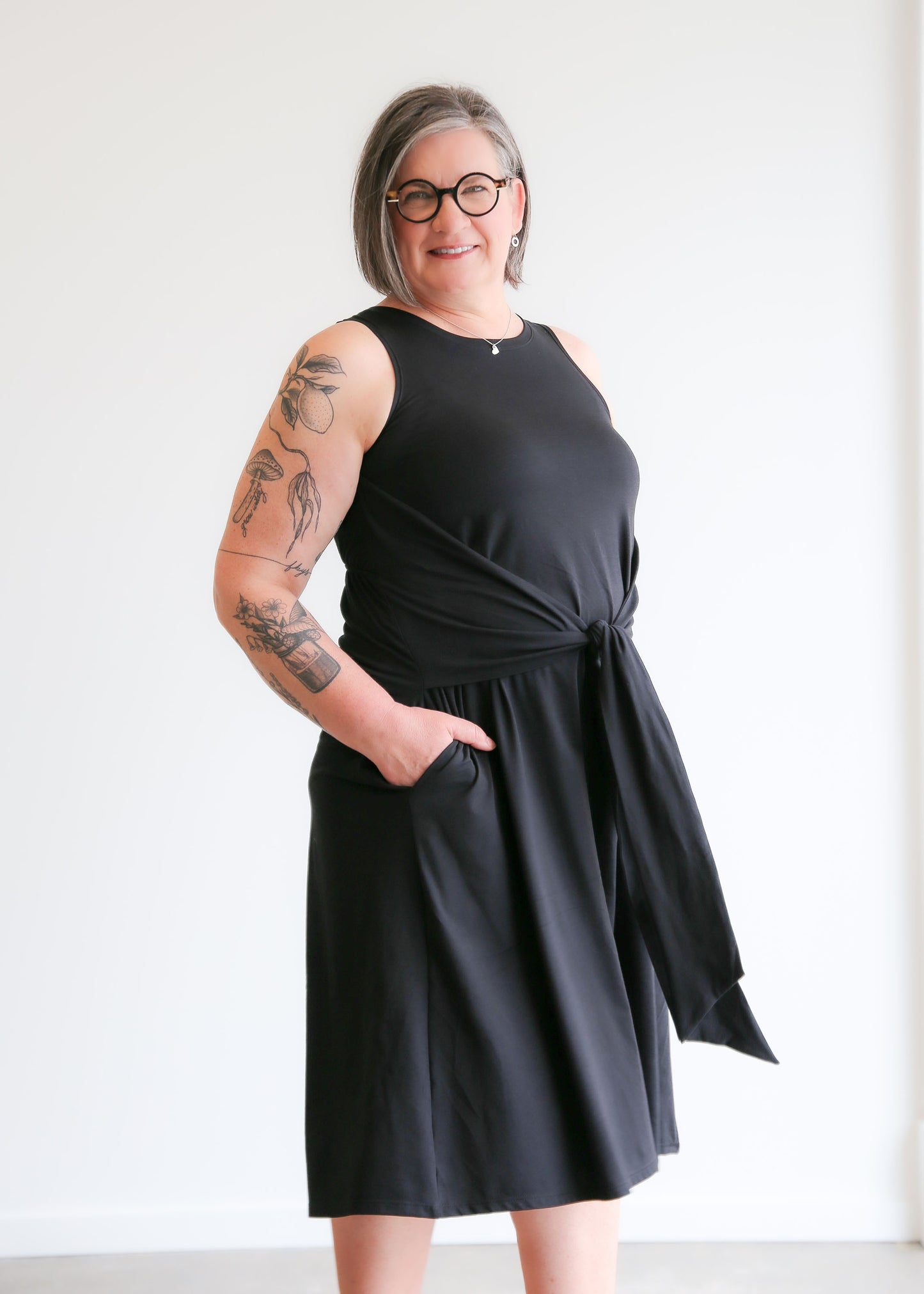 Laura Reversible Dress -Black