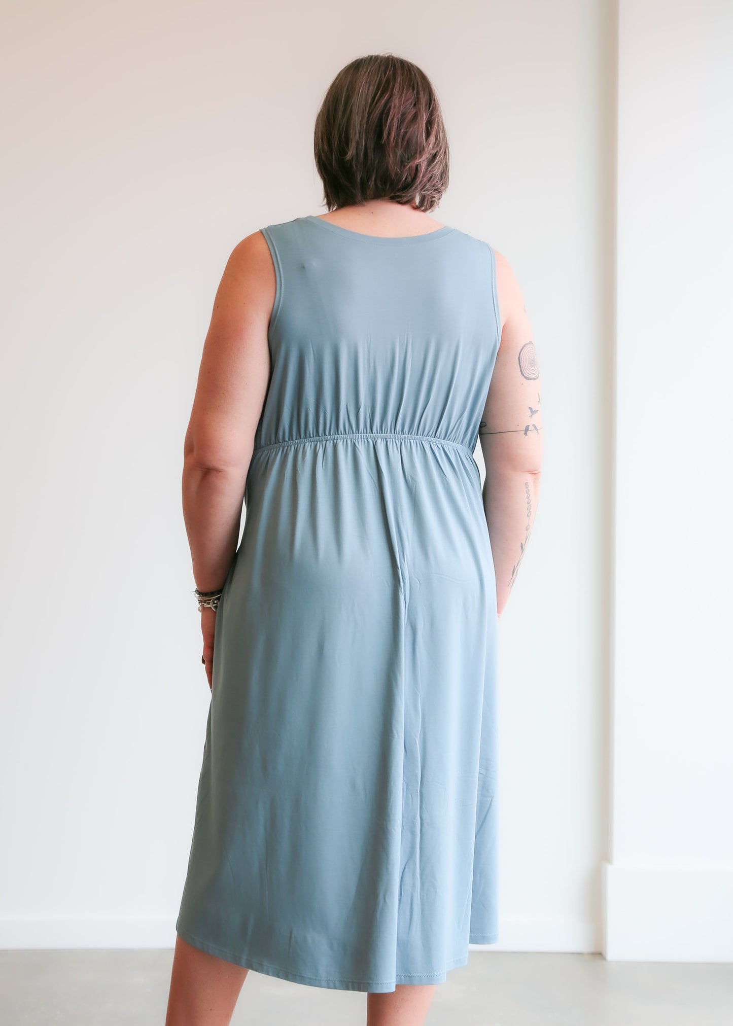 Laura Reversible Dress -Sky Blue