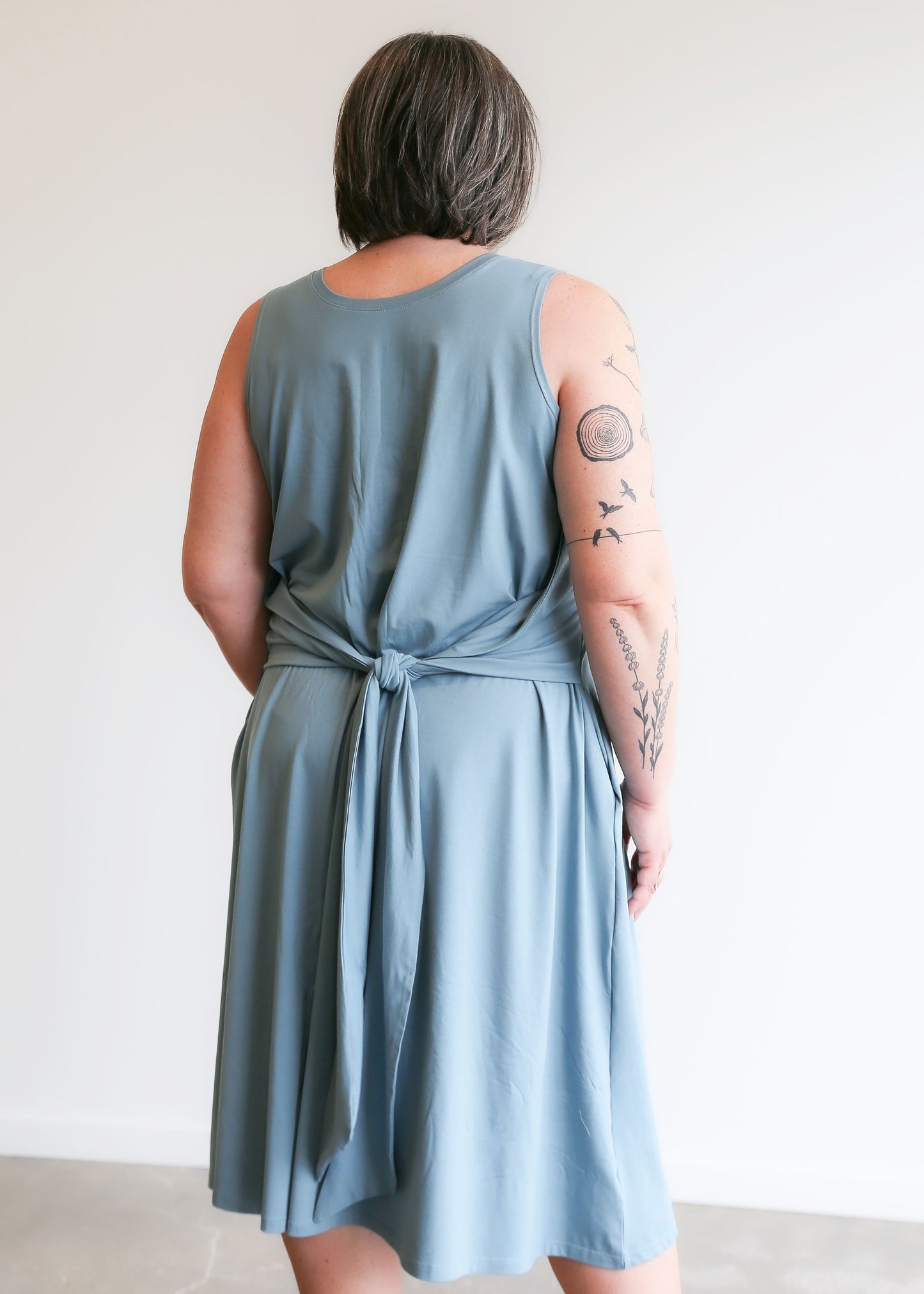 Laura Reversible Dress -Sky Blue