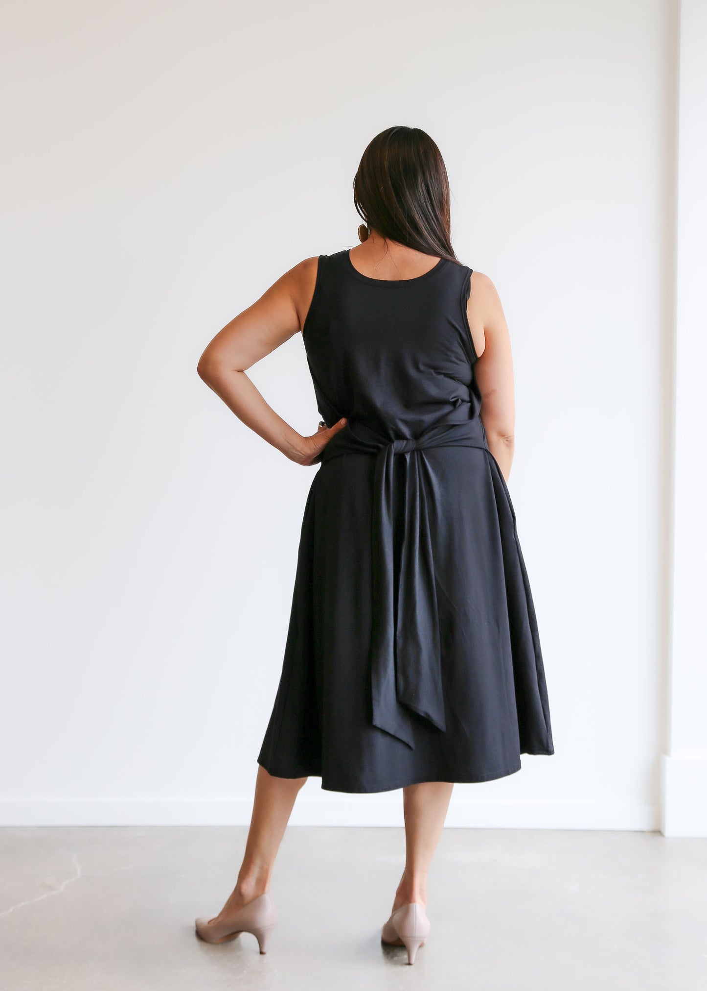 Laura Reversible Dress -Black