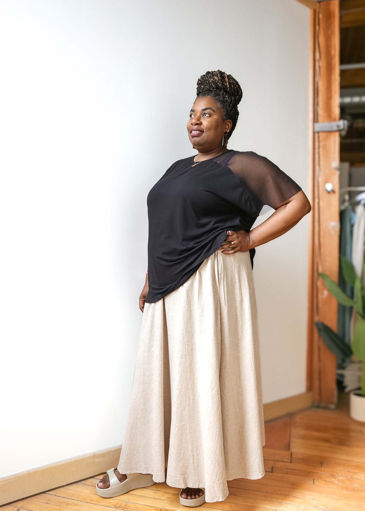 Lesley Long Skirt -Hemp -Pacifica or Sand