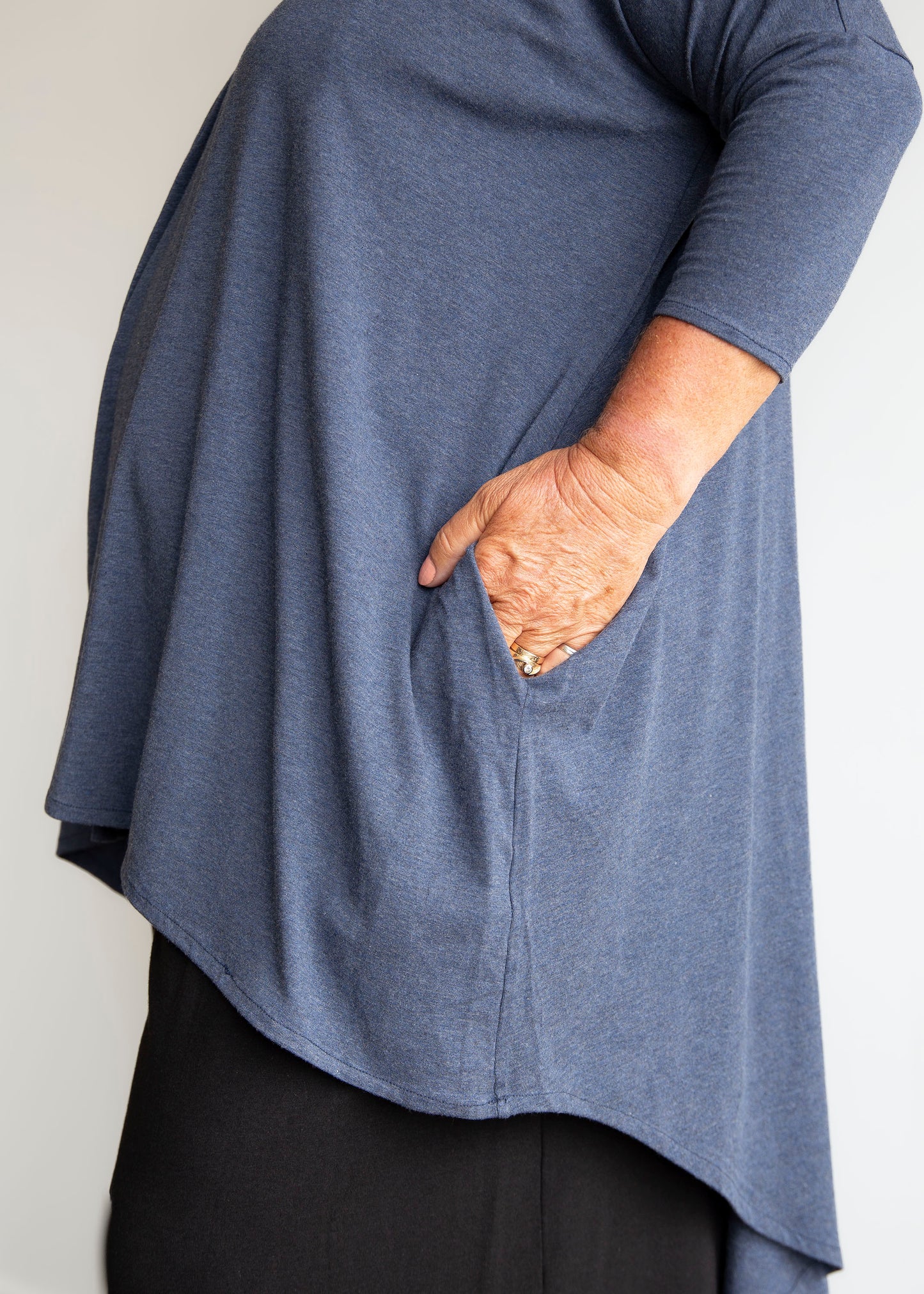 Naomi Cardigan -Denim Blue