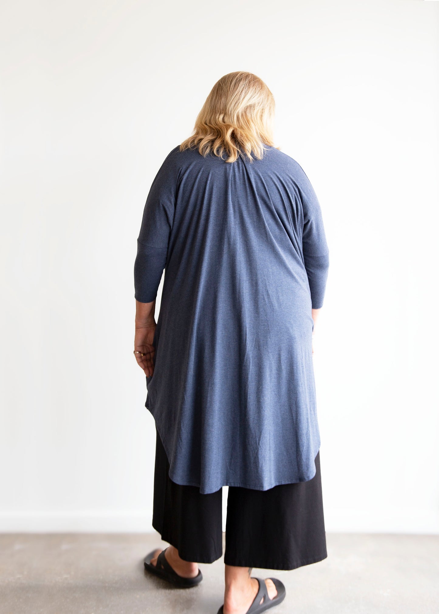 Naomi Cardigan -Denim Blue