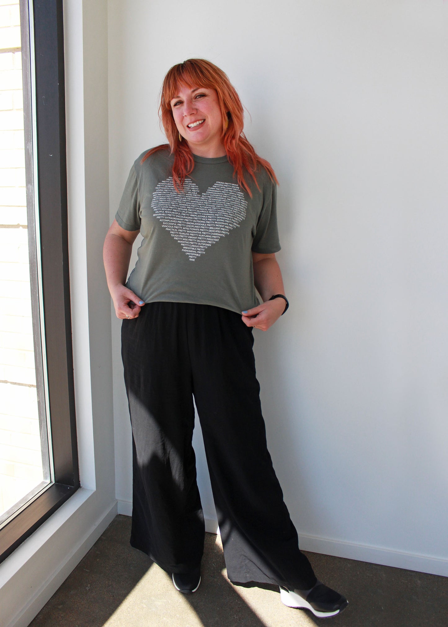 Pretty Project T-Shirt -Sage Green