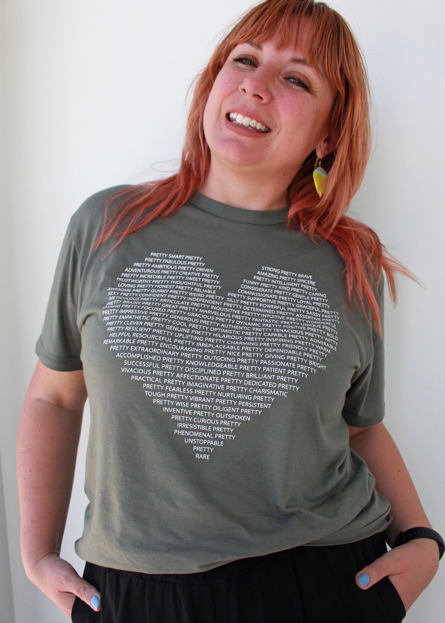 Pretty Project T-Shirt -Sage Green