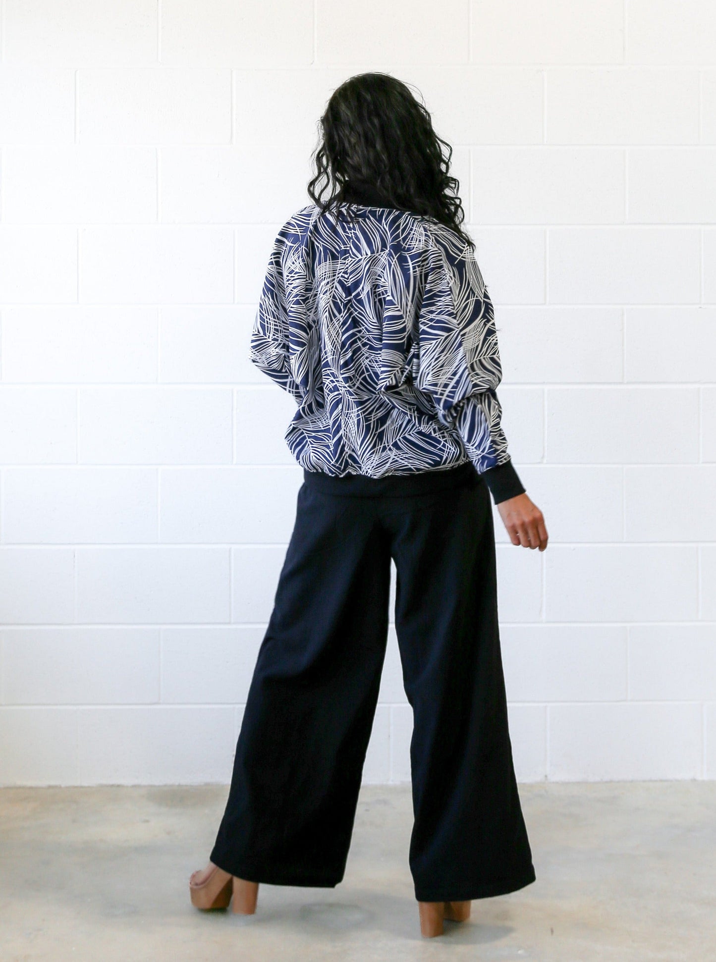 Tanis Bomber Jacket -Palm Print