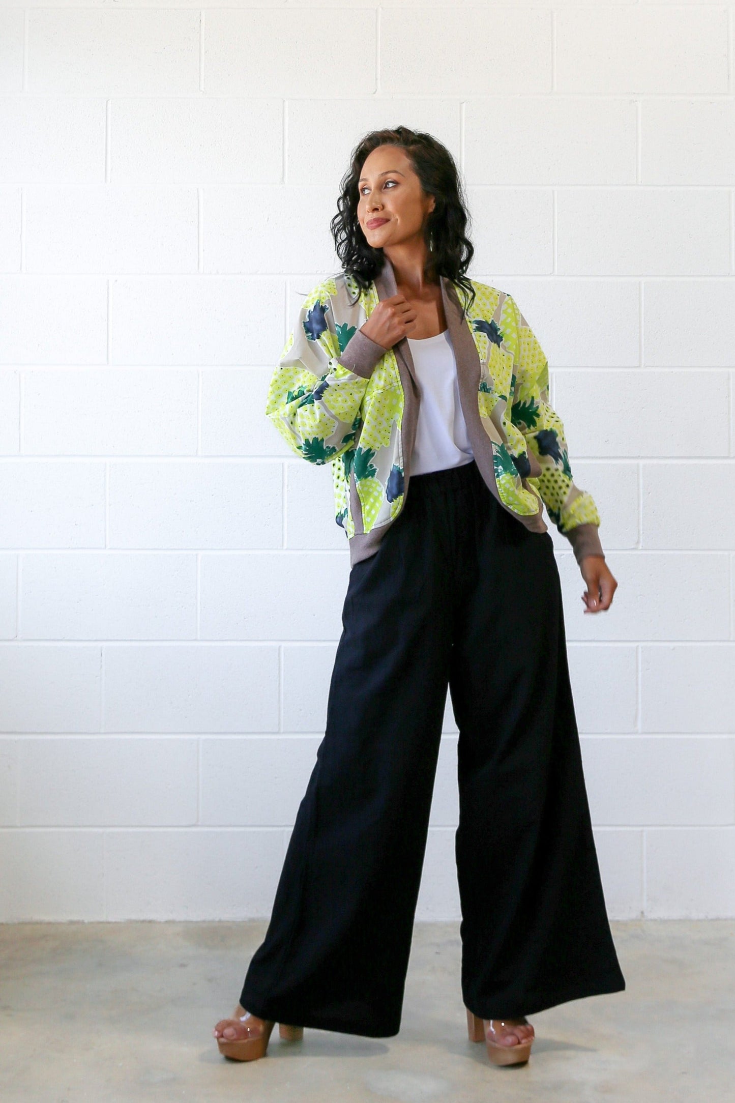 Tanis Bomber Jacket -Pineapple