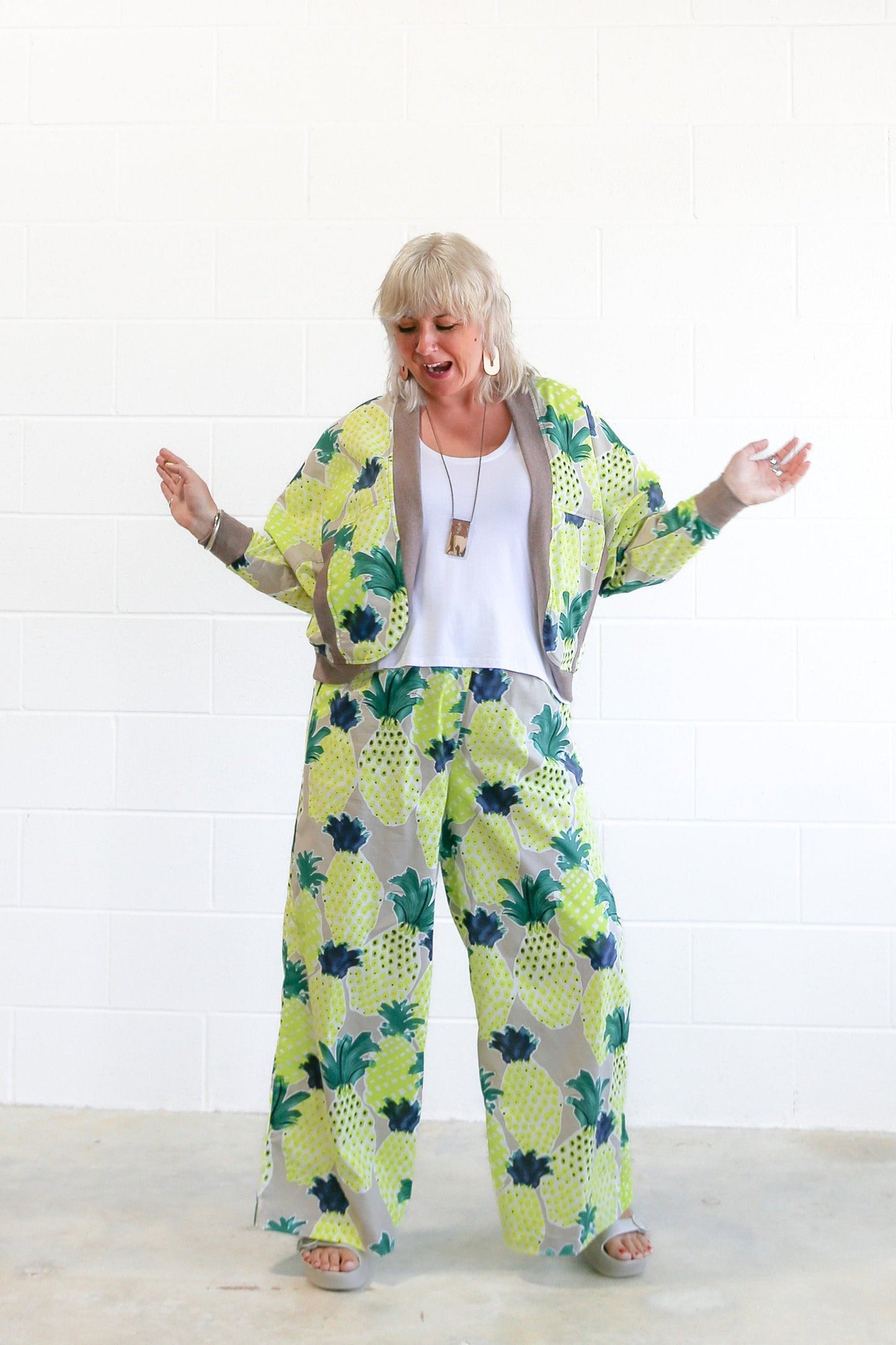 Tanis Bomber Jacket -Pineapple