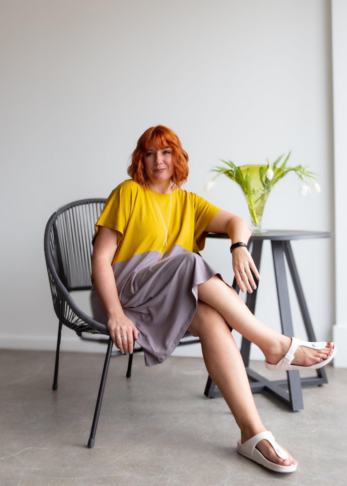 Emilie Dress -Colour Blocked