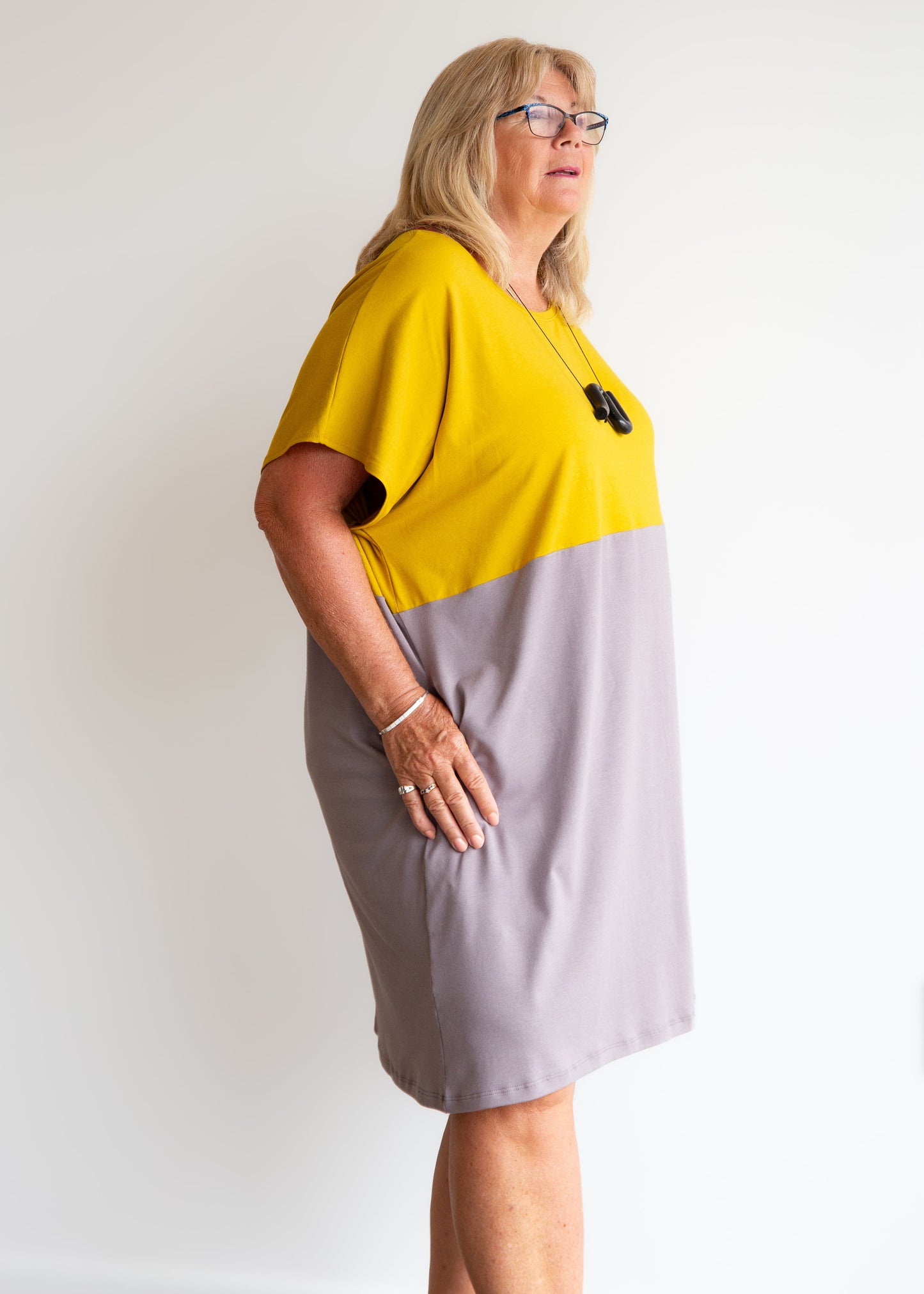 Emilie Dress -Colour Blocked