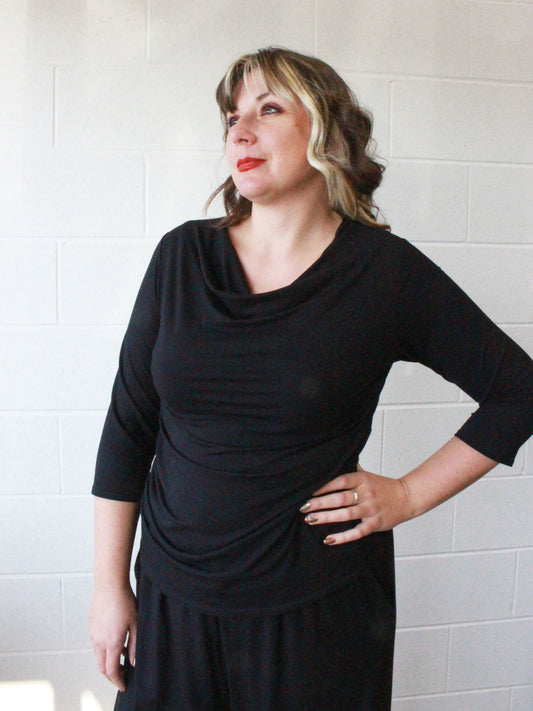 Candace Cowl Neck Top
