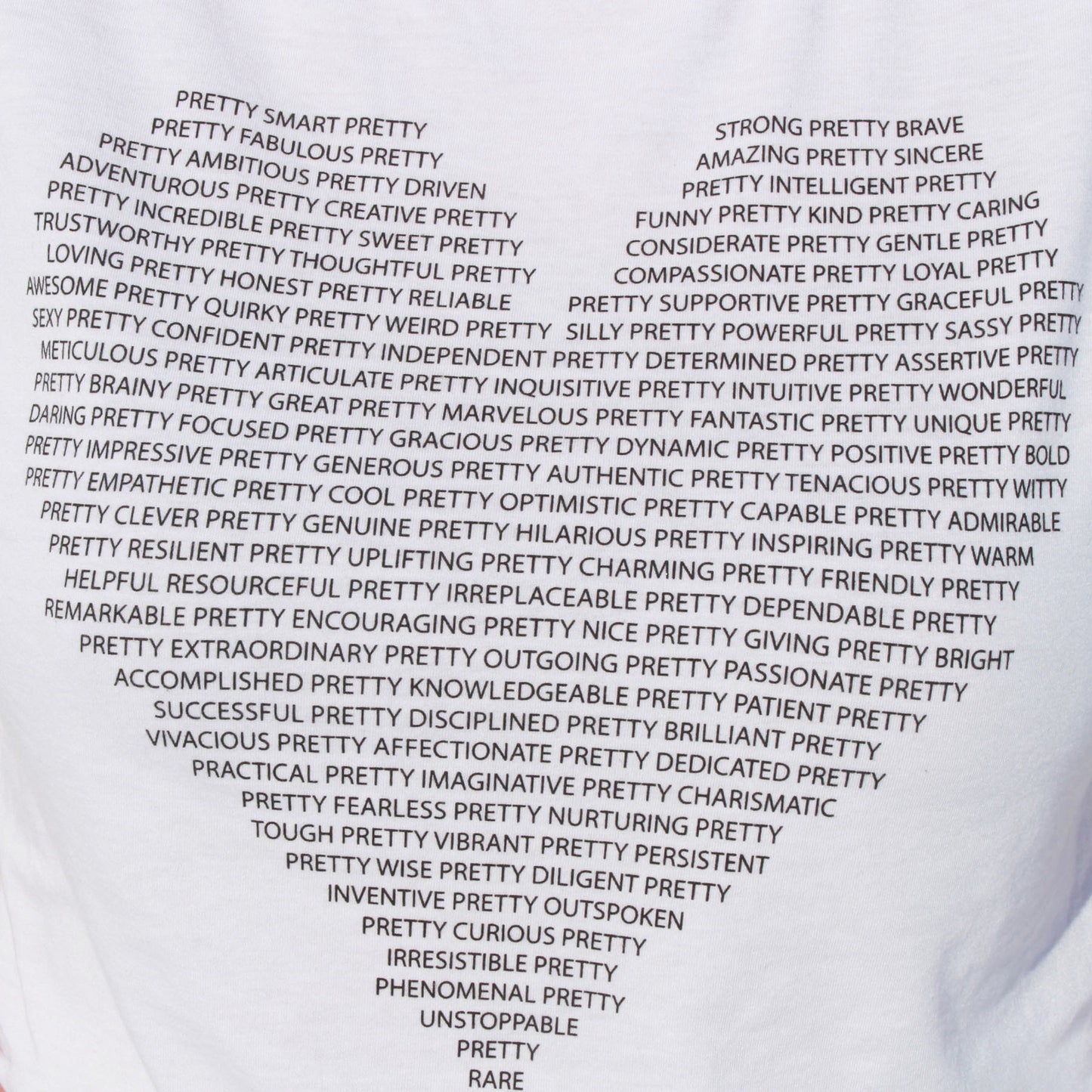 Pretty Project T-Shirt -White -3X