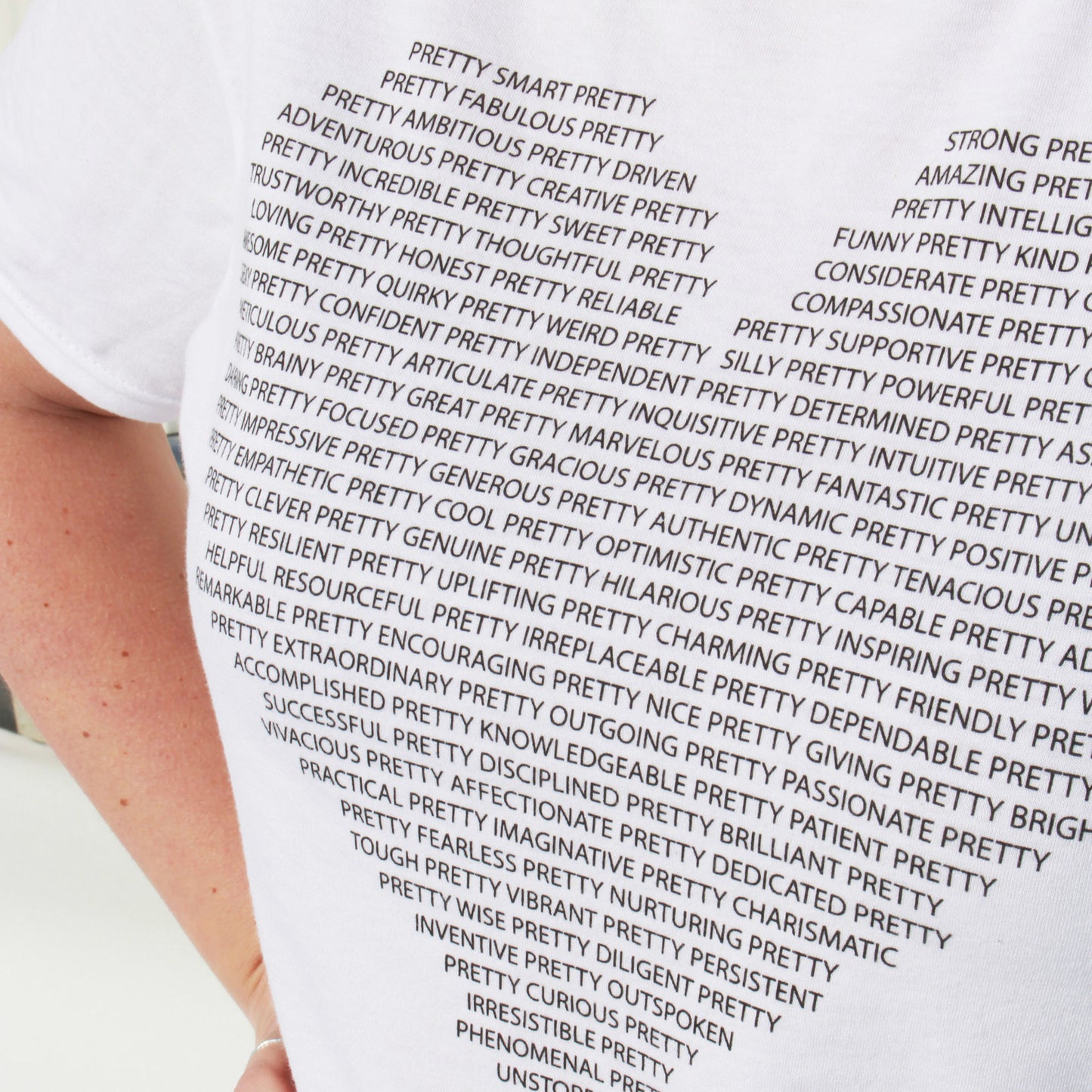 Pretty Project T-Shirt -White -3X