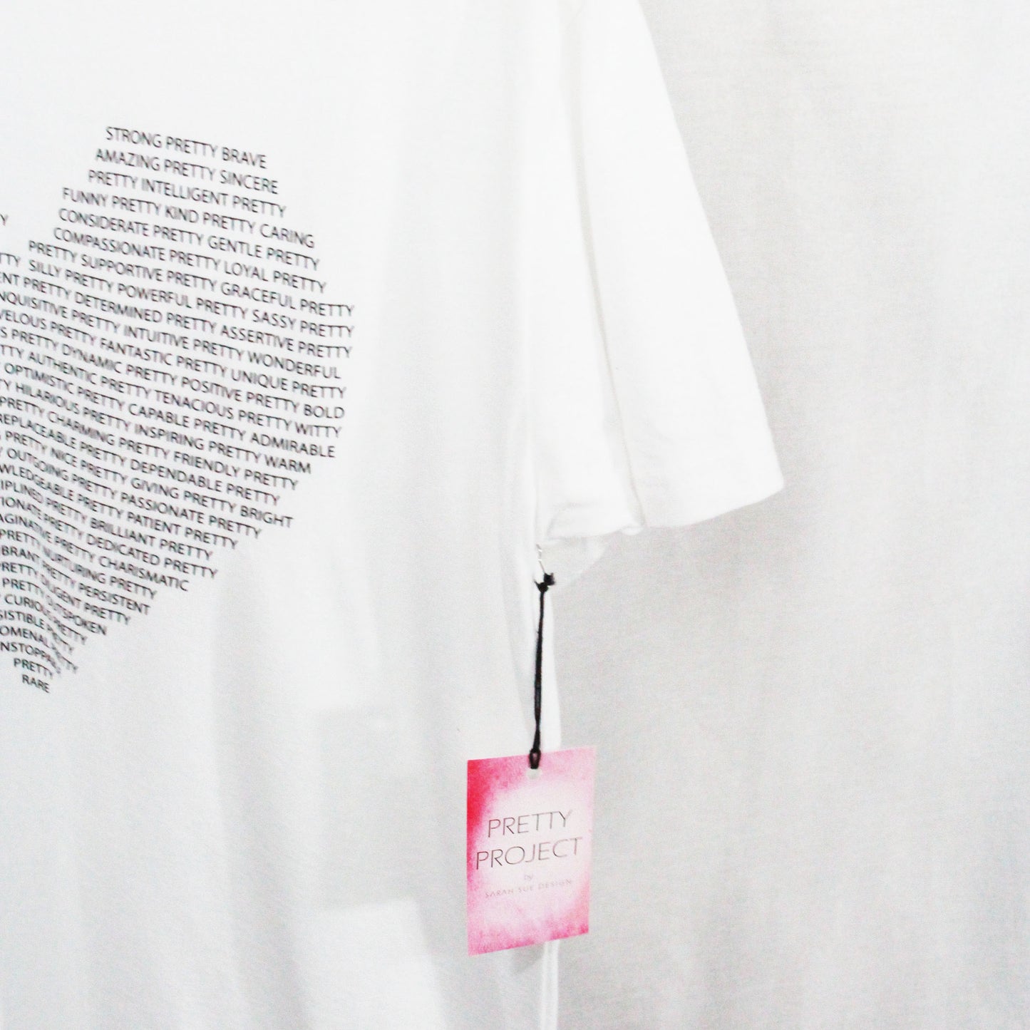 Pretty Project T-Shirt -White -3X