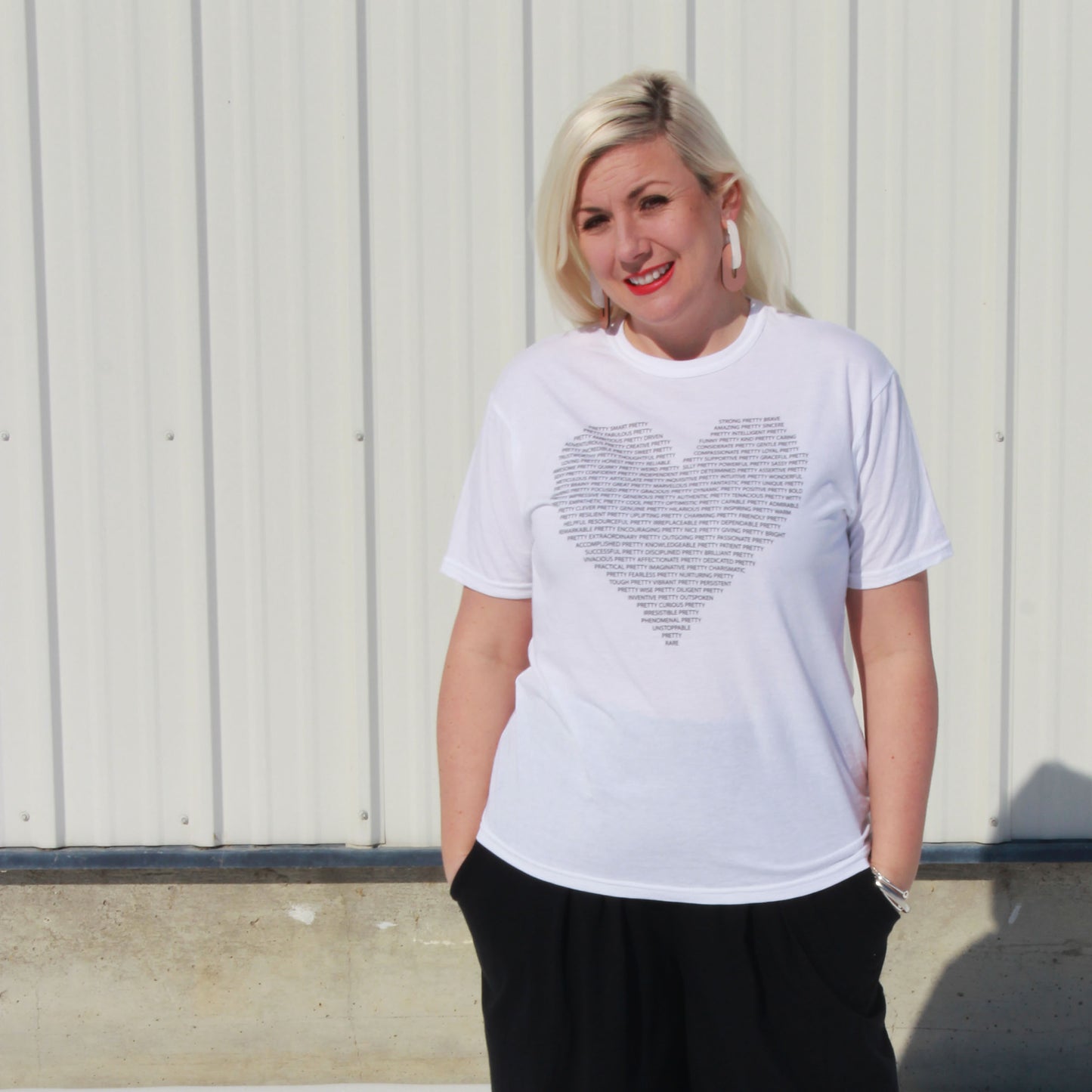 Pretty Project T-Shirt -White -3X