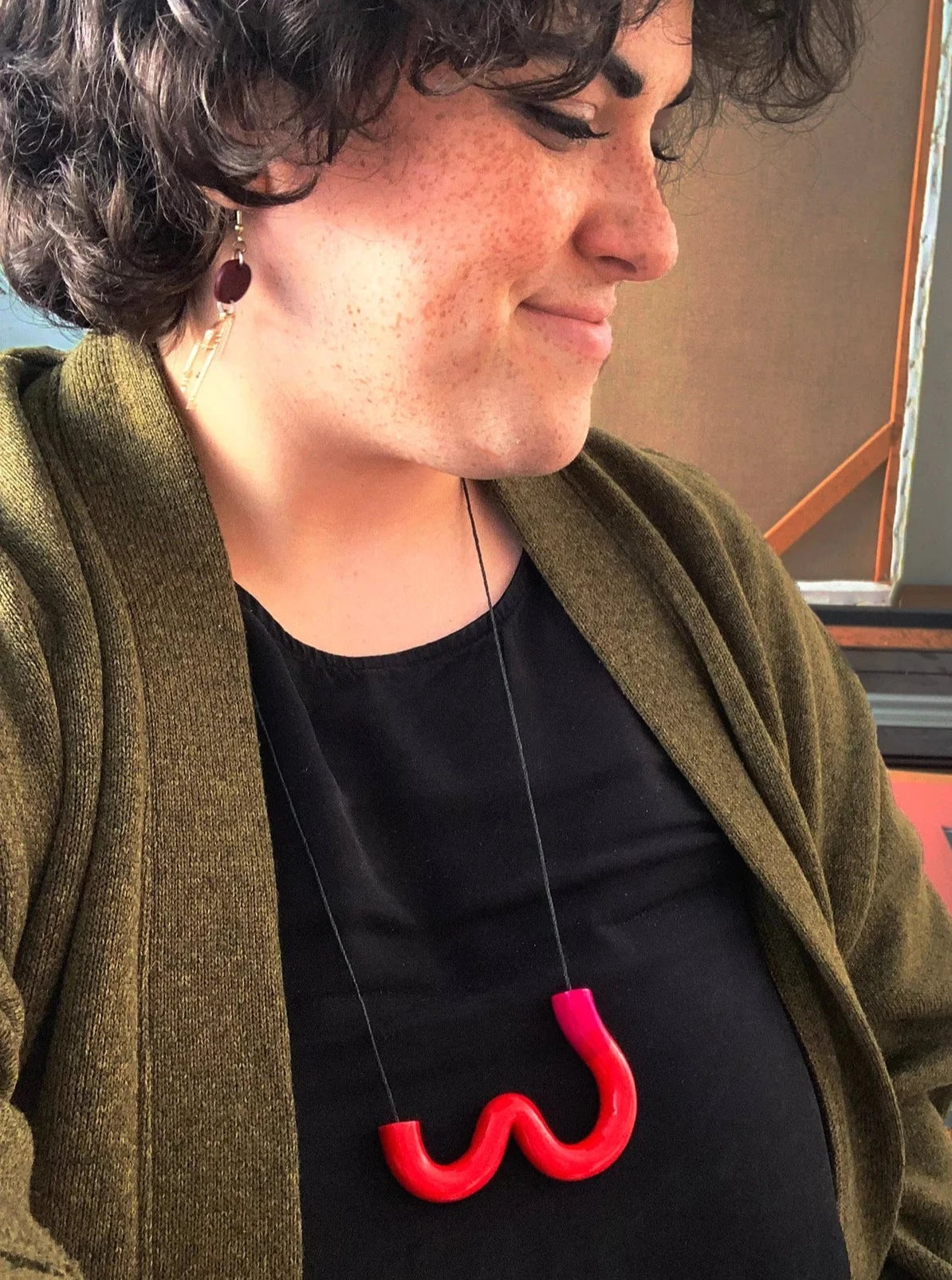 Bare-No-Tools -Necklace -Colour Block Peachy