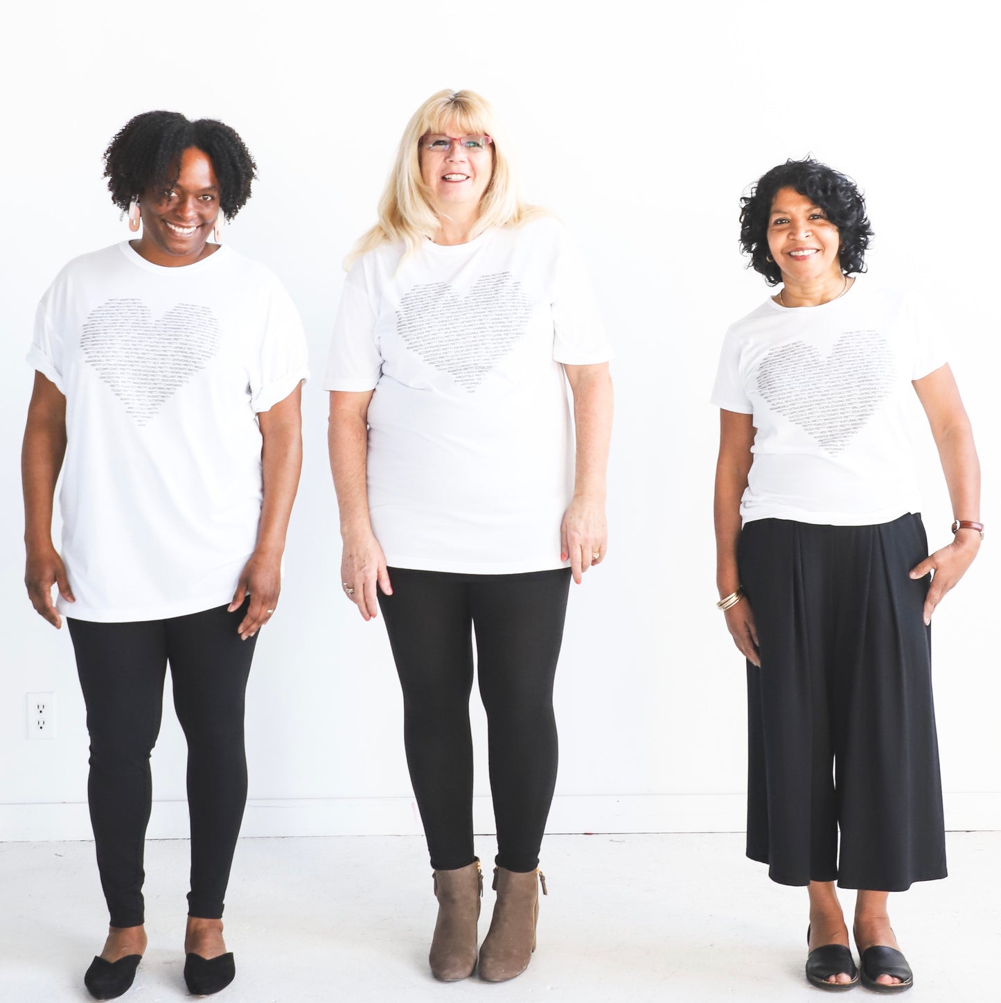 Pretty Project T-Shirt -White -3X