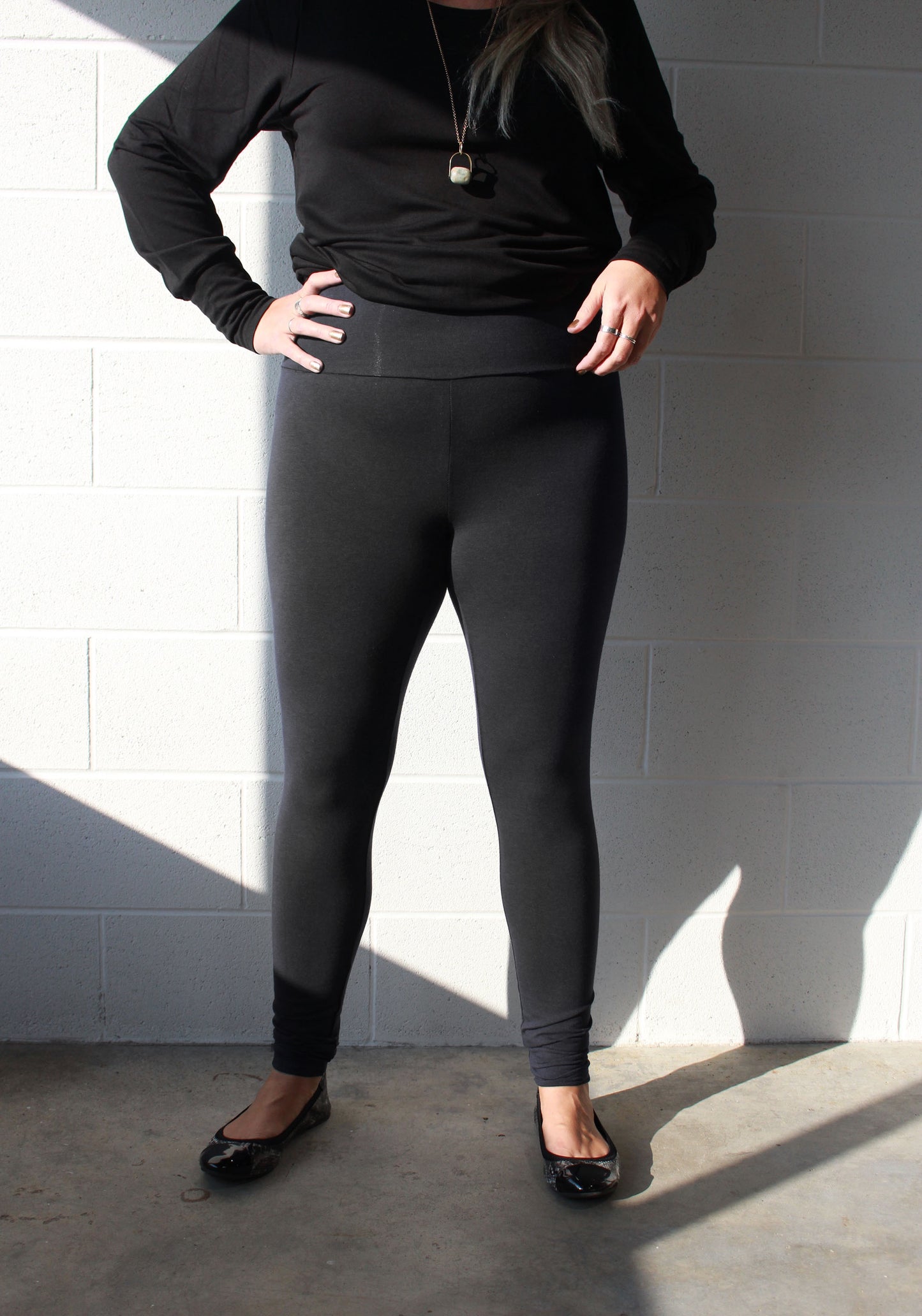 Lily Leggings -Full Length -Black