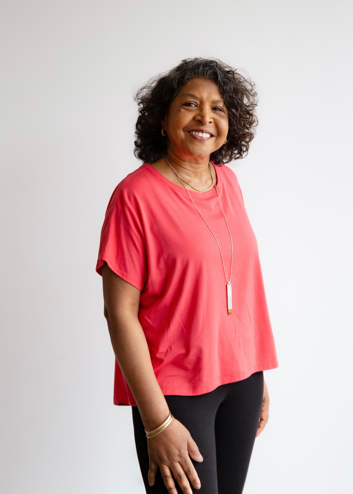 Nita Boxy Top -Hot Pink