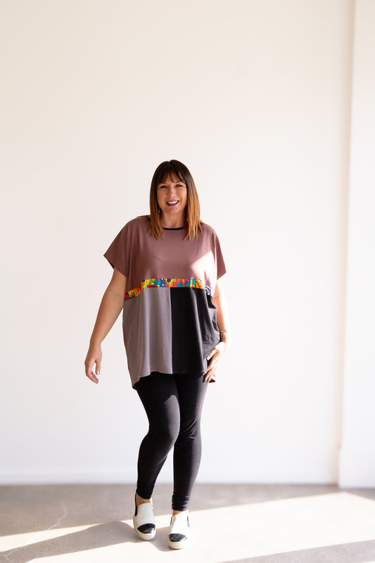 Zero Waste -Leila Tunic -Rosewood -B