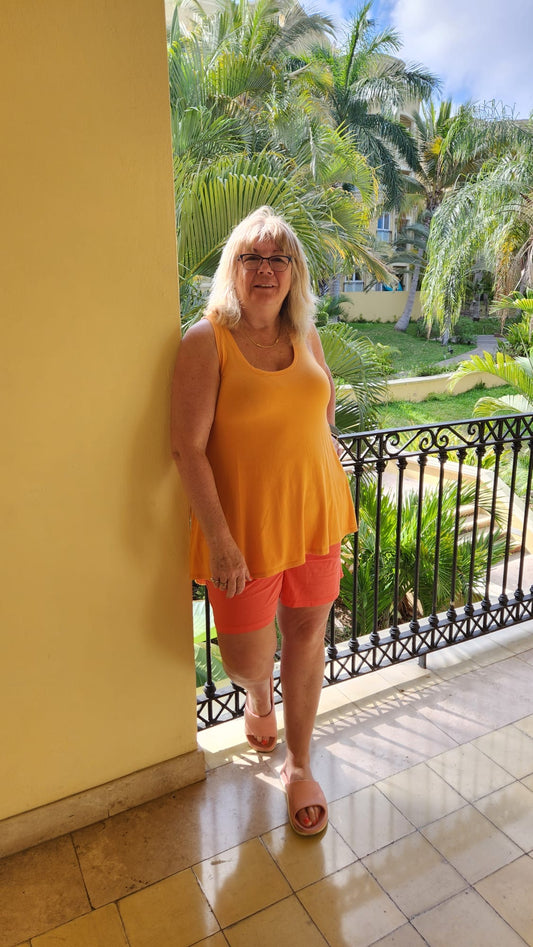 Heidi Long Tank Top -Size A & B