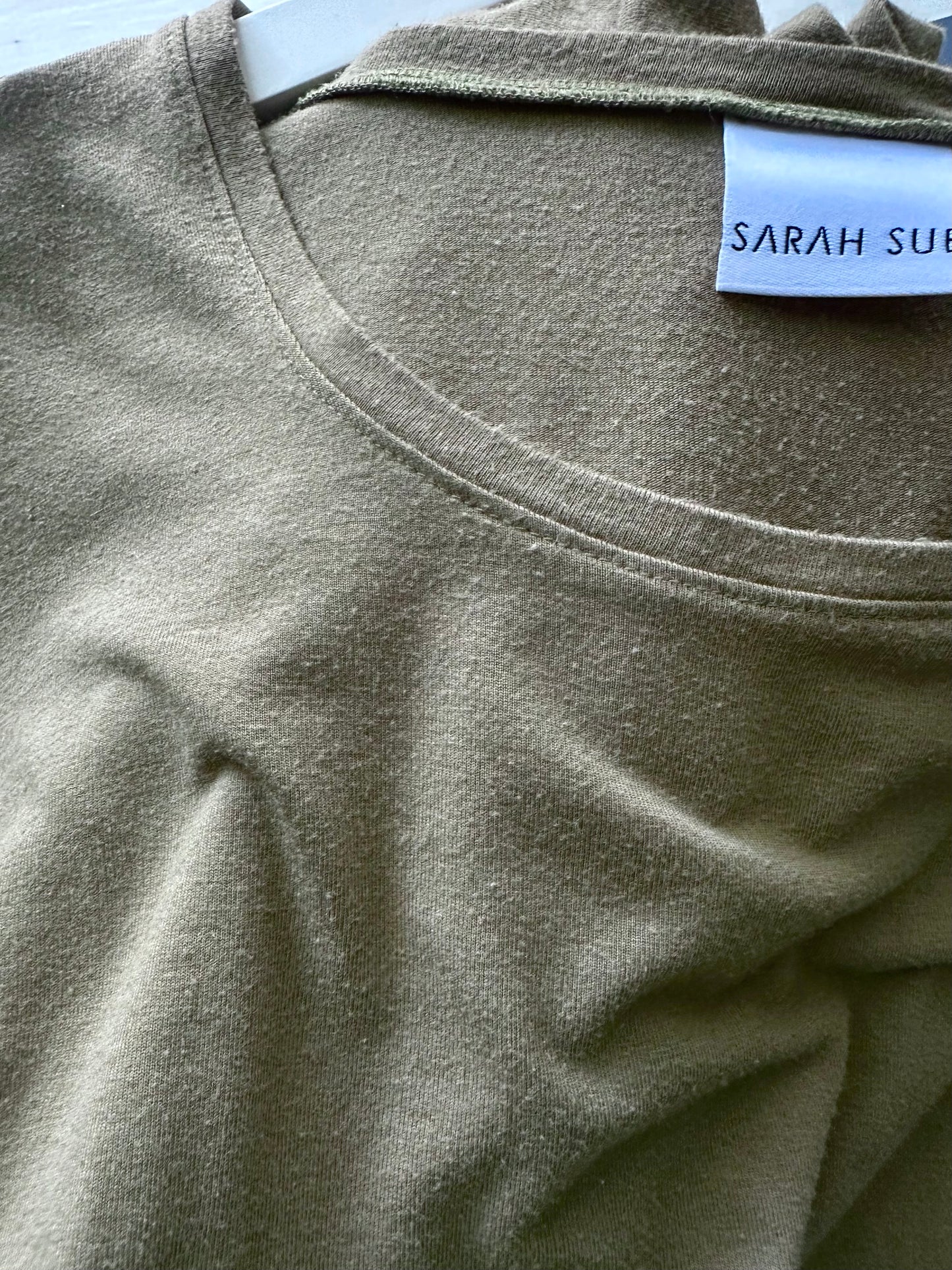 Preloved -Lizzy Long Tunic Top -Olive