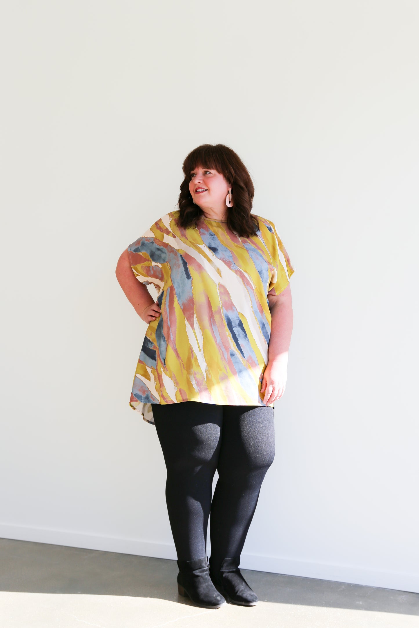Fleece Lily Leggings -Black