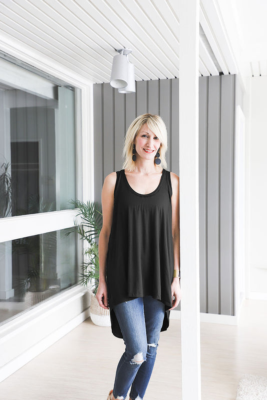 Heidi Long Tank Top -Size A & B