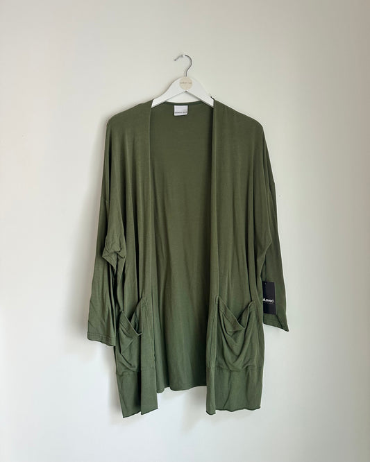 PreLoved -Kelly Boxy Cardigan -Moss -B