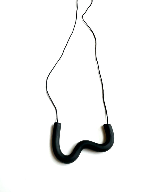 Bare-No-Tools -Necklace -Swish Swoop *Black