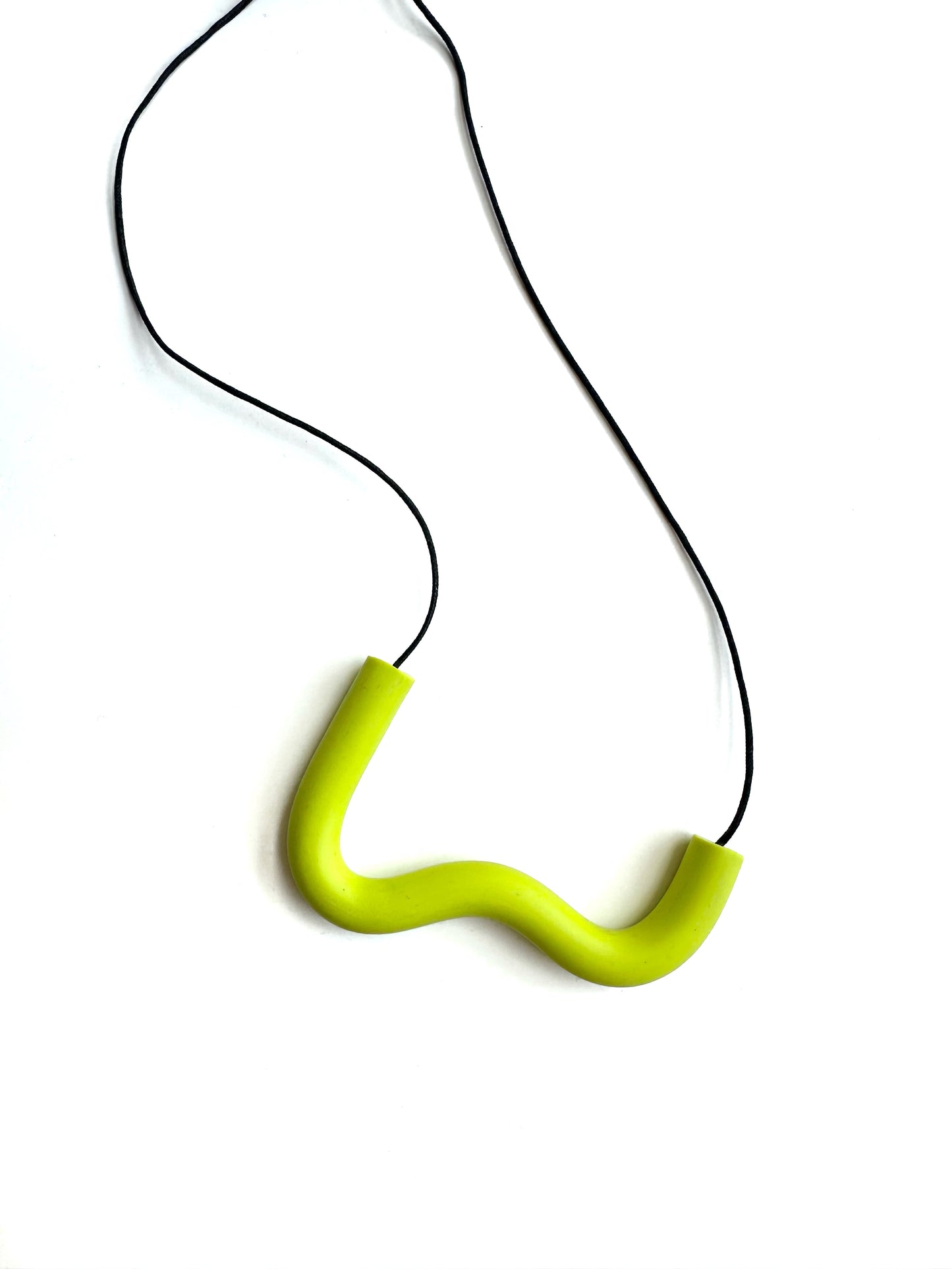 Bare-No-Tools -Necklace -Swish Swoop *Chartreuse