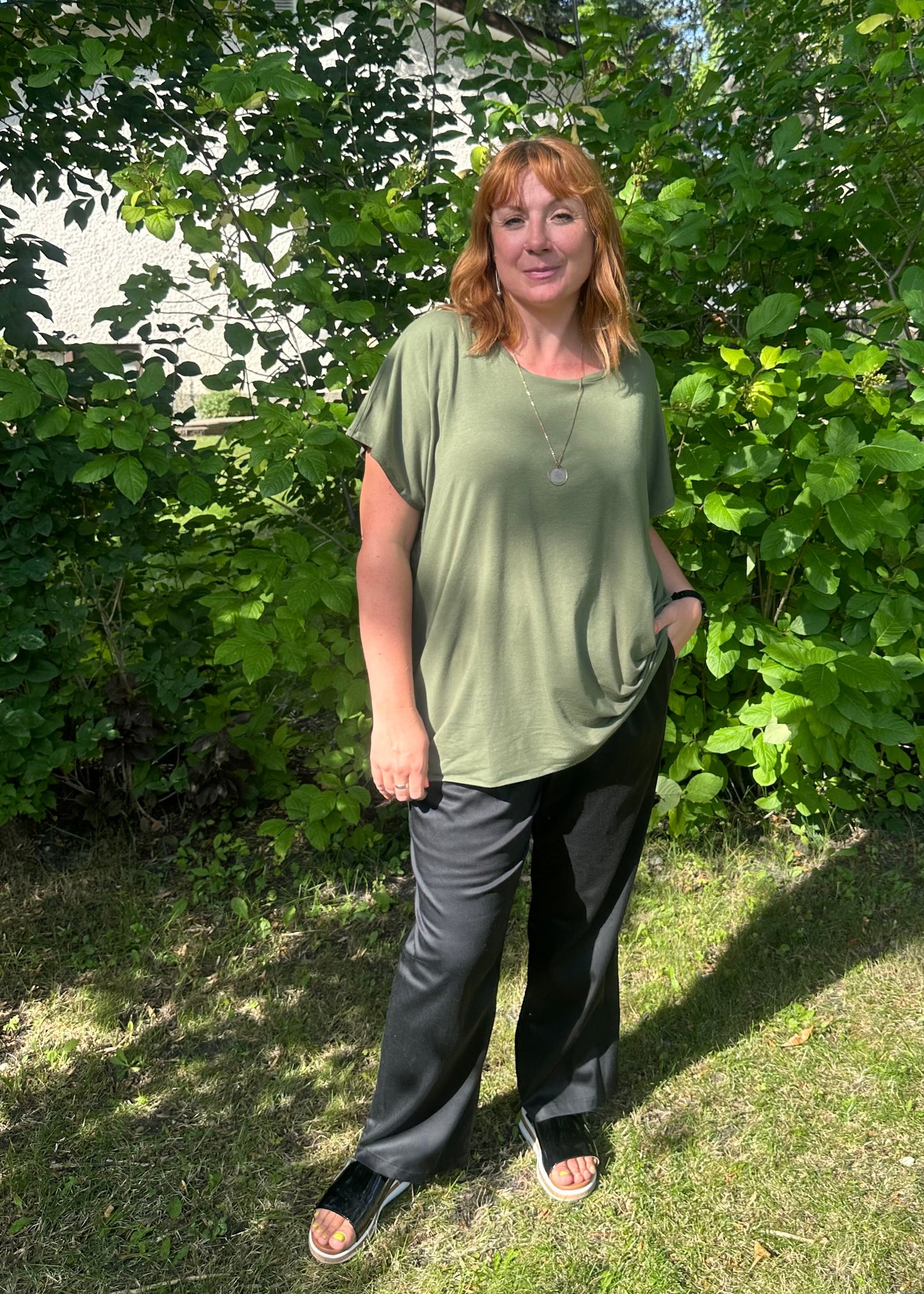 Sample -Tunic Top -Moss