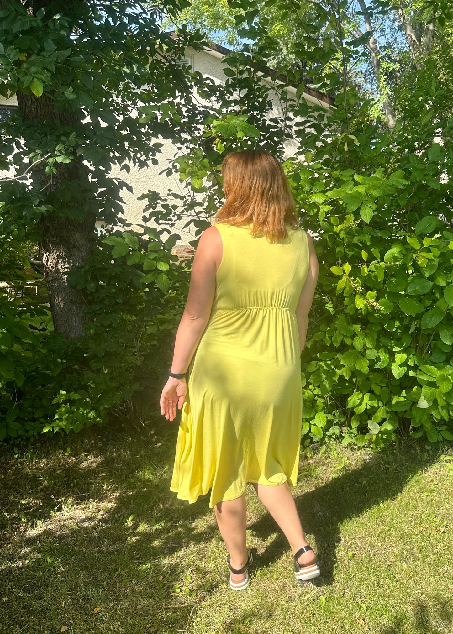 Sample -Laura Reversible Dress -yellow