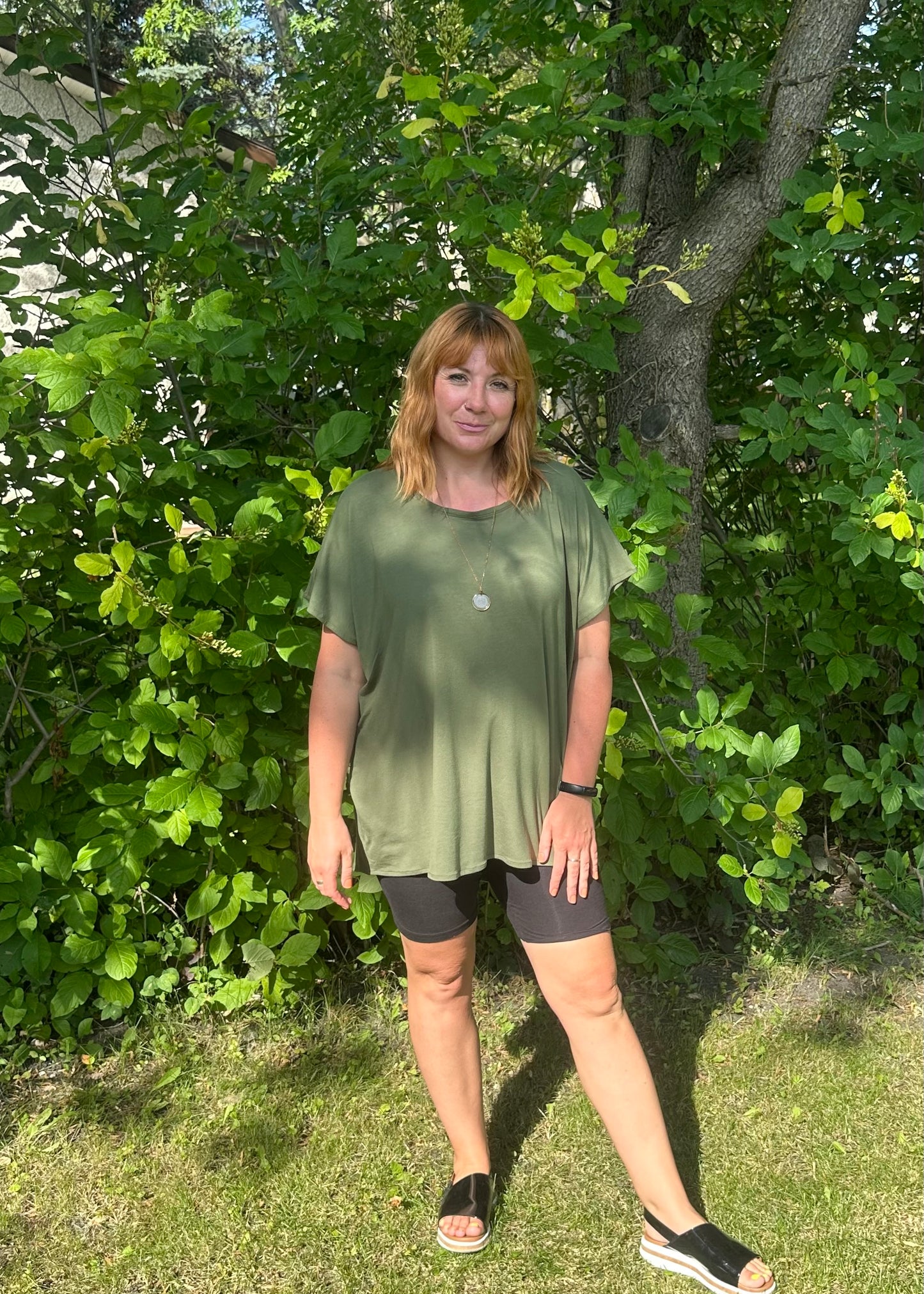 Sample -Tunic Top -Moss