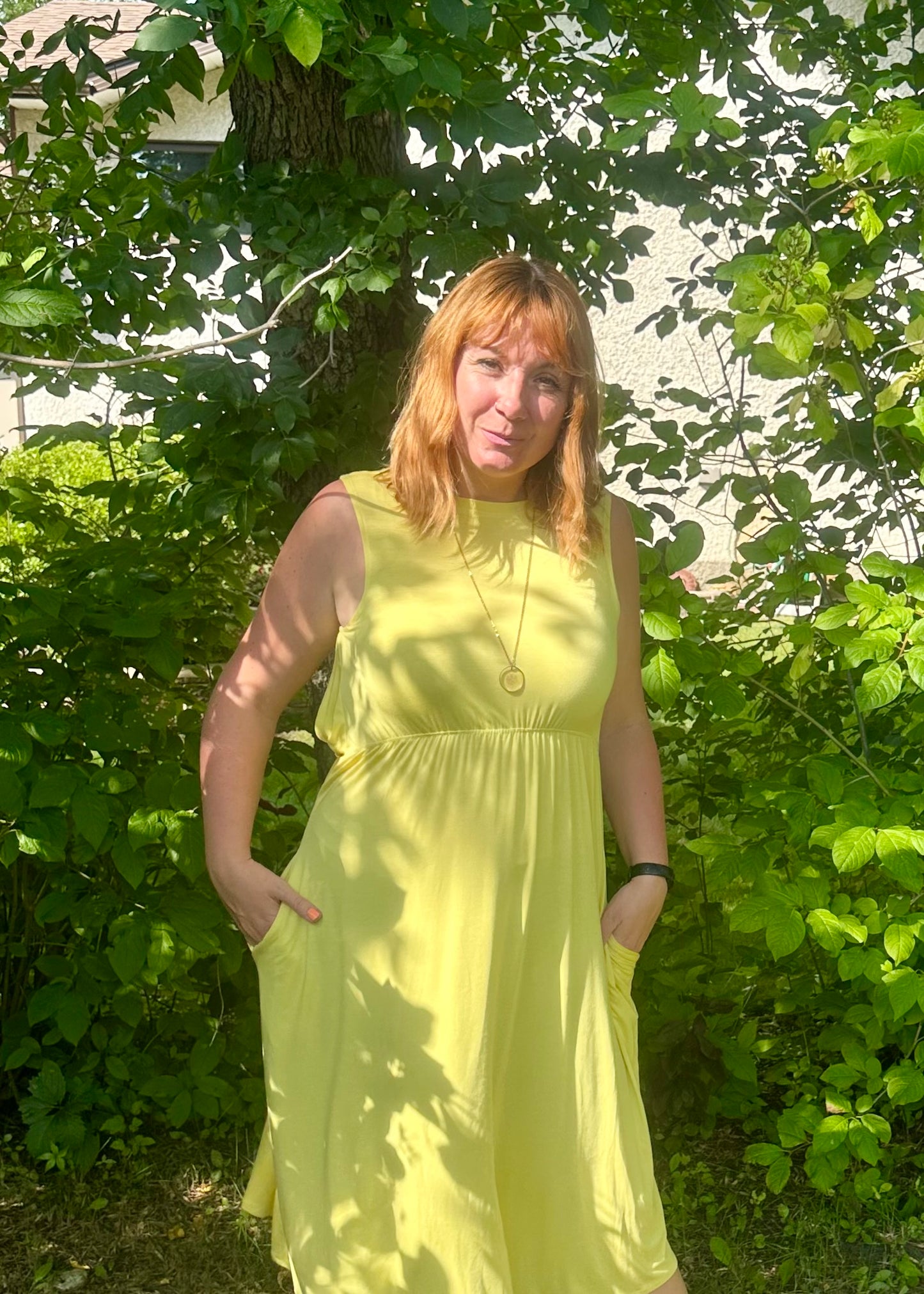 Sample -Laura Reversible Dress -yellow