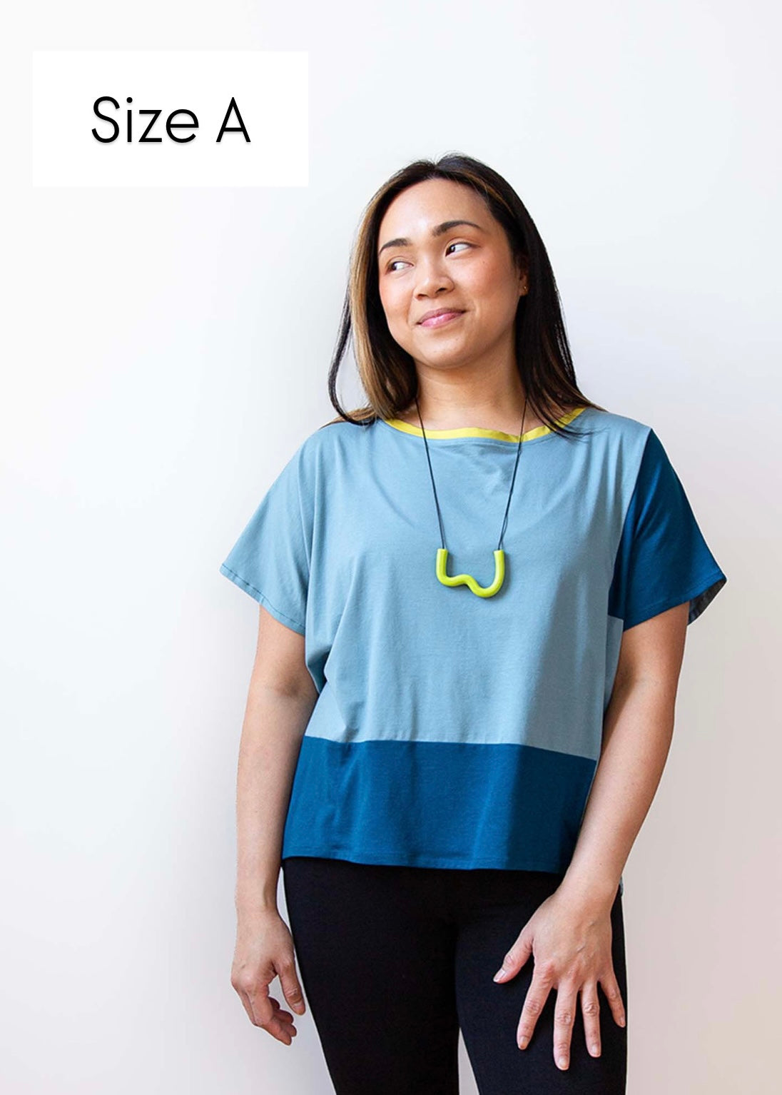 Zero Waste Nita Boxy Top -Blues