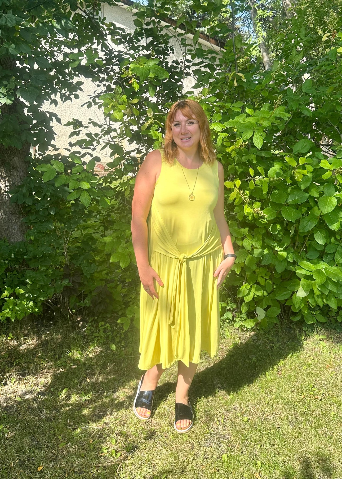 Sample -Laura Reversible Dress -yellow